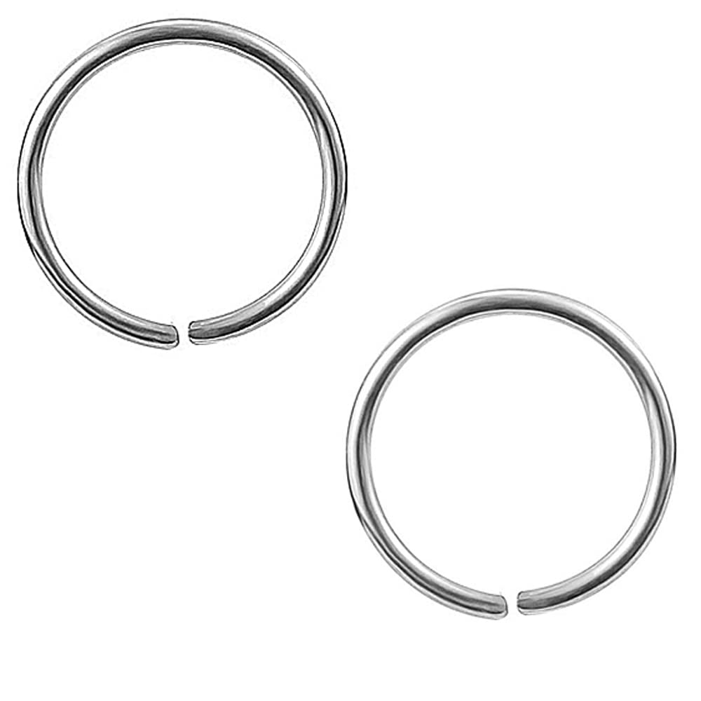 Hypoallergenic 925 Sterling Silver Tiny Hoop Earrings - 10mm 20GA Cartilage, Nose, Septum, Helix, Tragus Piercing Jewelry for Women | Perfect for Daily Wear, Parties & Gifts