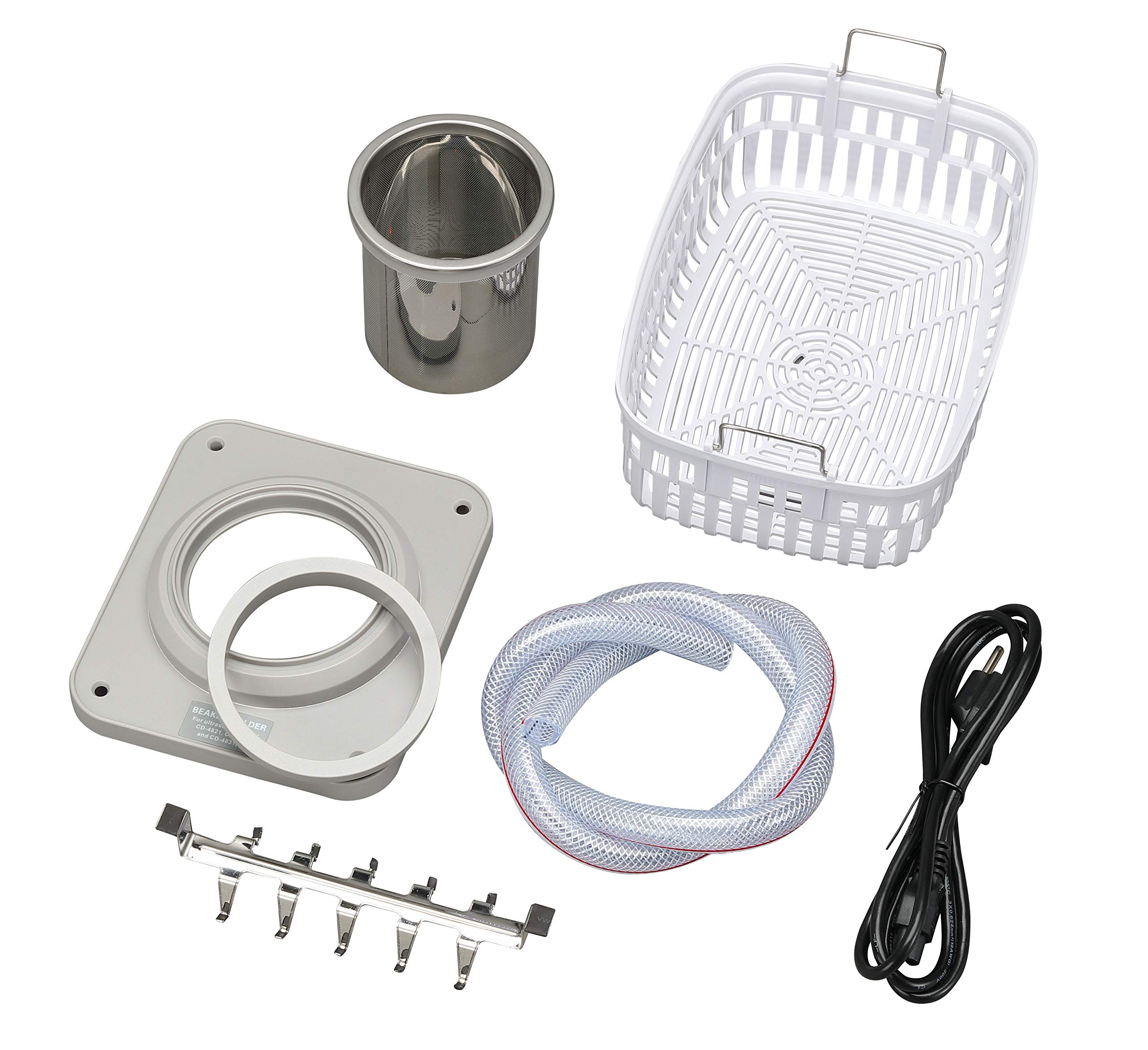 Professional HydroSonic SD Ultrasonic Cleaner for Jewelry, Glasses & Dentures - 600ml Stainless Steel Tank, Digital Timer, Gray - Perfect for Home & Commercial Cleaning of Watches, Rings & Dental Appliances