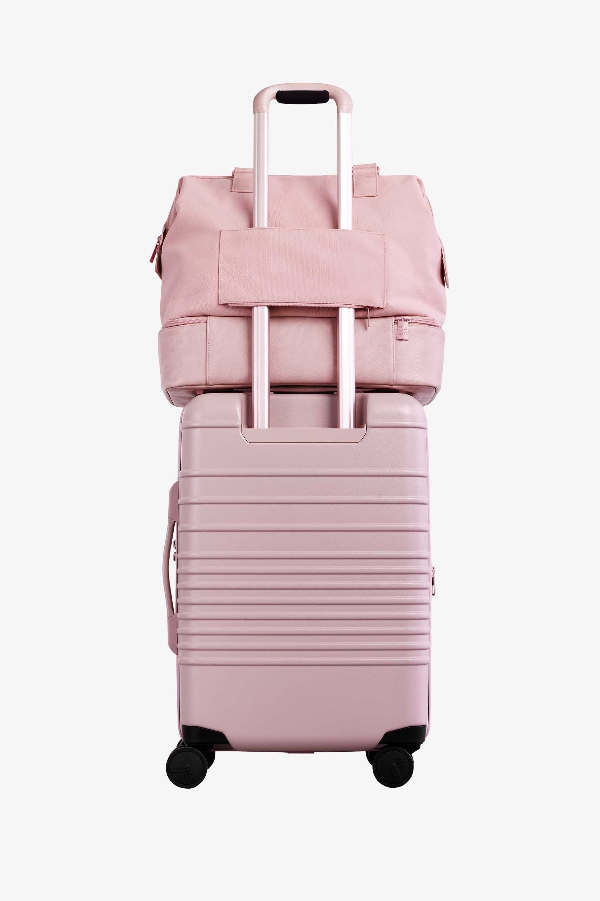 Atlas Pink Carry On Roller Luggage - Lightweight Spinner Suitcase for Travel, Business Trips & Weekend Getaways