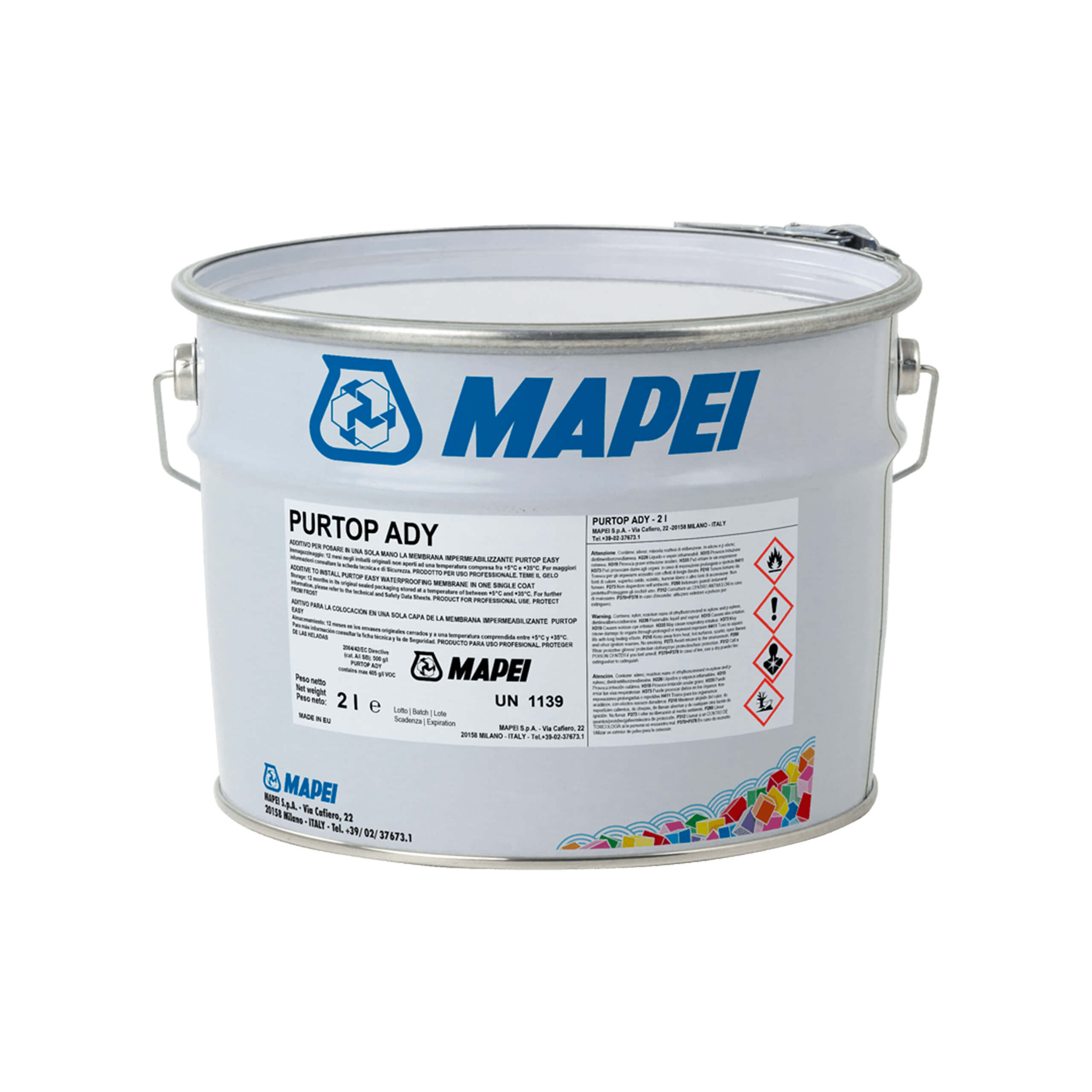 Mapei Purtop Ady - Premium Tile Adhesive for Floors and Walls - Strong Bonding, Waterproof, Crack-Resistant - Perfect for Bathroom, Kitchen, and Outdoor Tile Installation