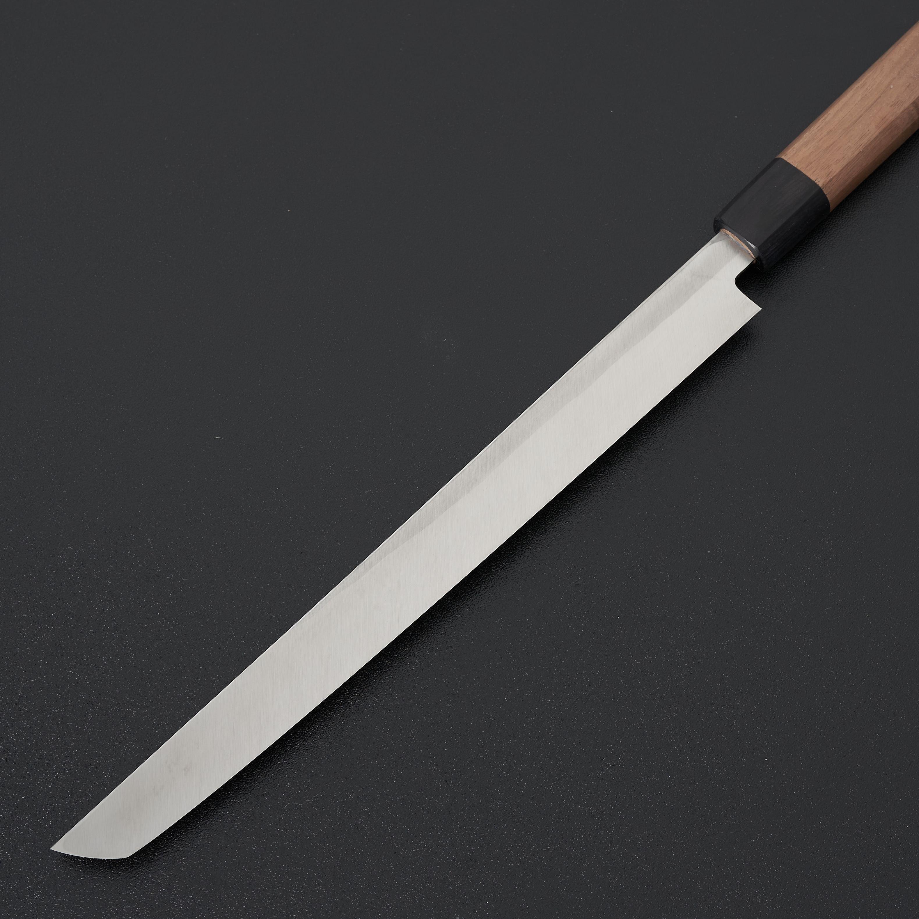 Hitohira Kikuchiyo Manzo White #3 Sakimaru Takobiki 270mm Japanese Sushi Knife with Walnut Handle & Saya - Perfect for Sushi Chefs, Japanese Cuisine & Professional Kitchen Use