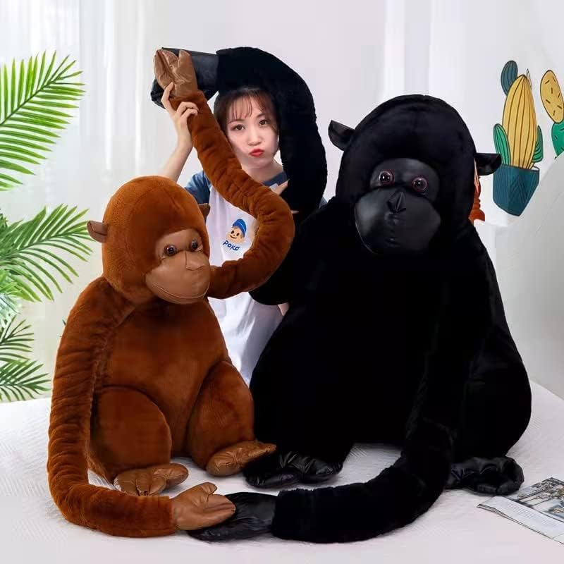 Soft Plush Giant Gorilla Stuffed Animal - Huggable Gorilla Pillow, Super Cuddly Plush Doll Toy for Kids & Adults | Perfect for Gifts, Nursery Decor, and Cozy Cuddling