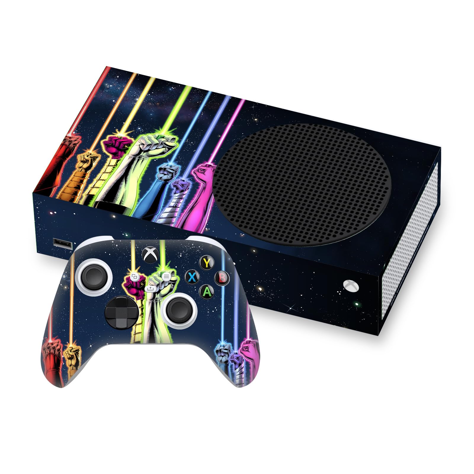 Official Green Lantern DC Comics Power Rings Vinyl Skin Sticker for Xbox Series S Console & Controller Bundle - Gaming Accessories for DC Fans & Collectors - Perfect for Customizing Your Xbox & Enhancing Gameplay Experience