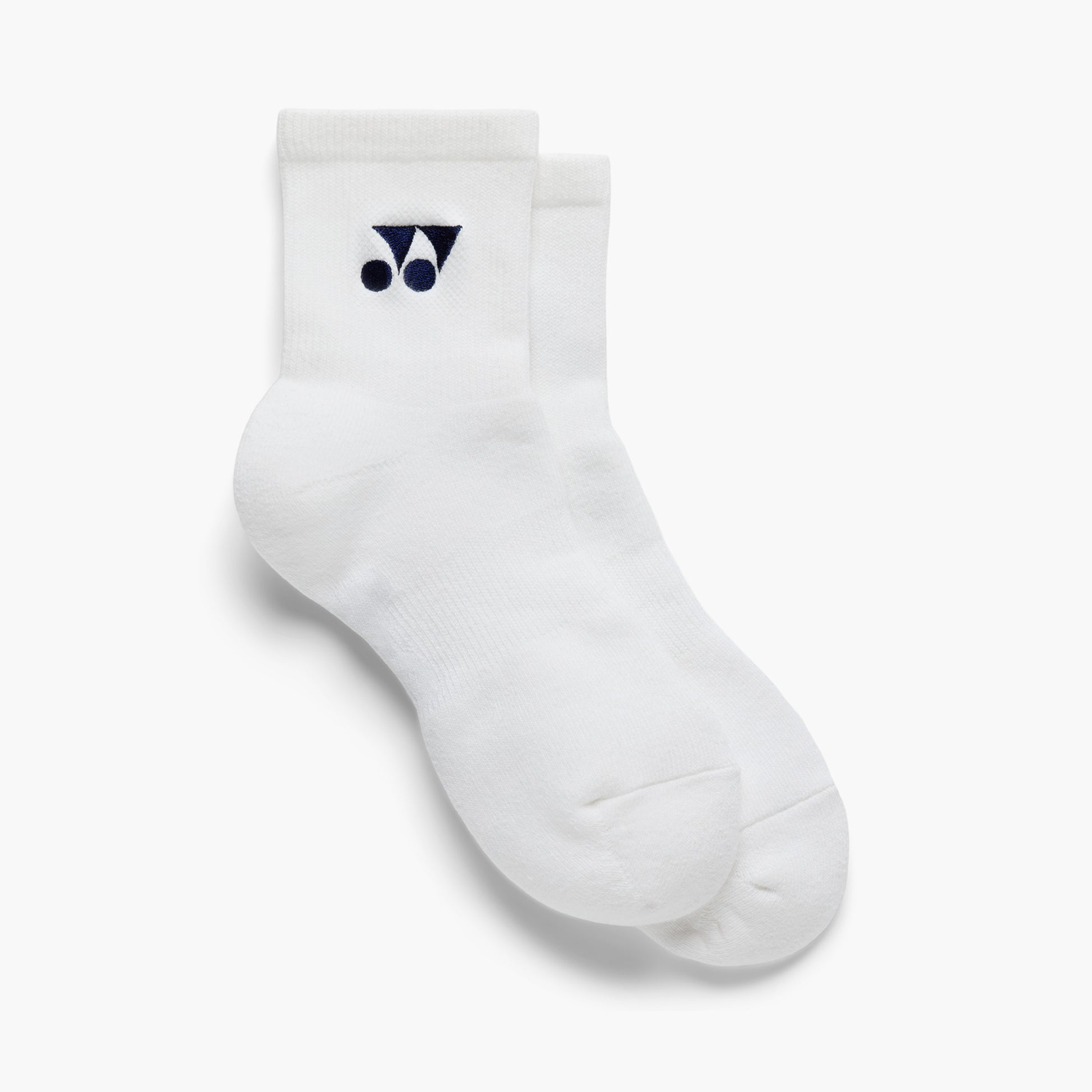 Yonex Men's Performance Sports Socks 19120 - Breathable White Athletic Socks for Running, Tennis & Gym Workouts - Size M