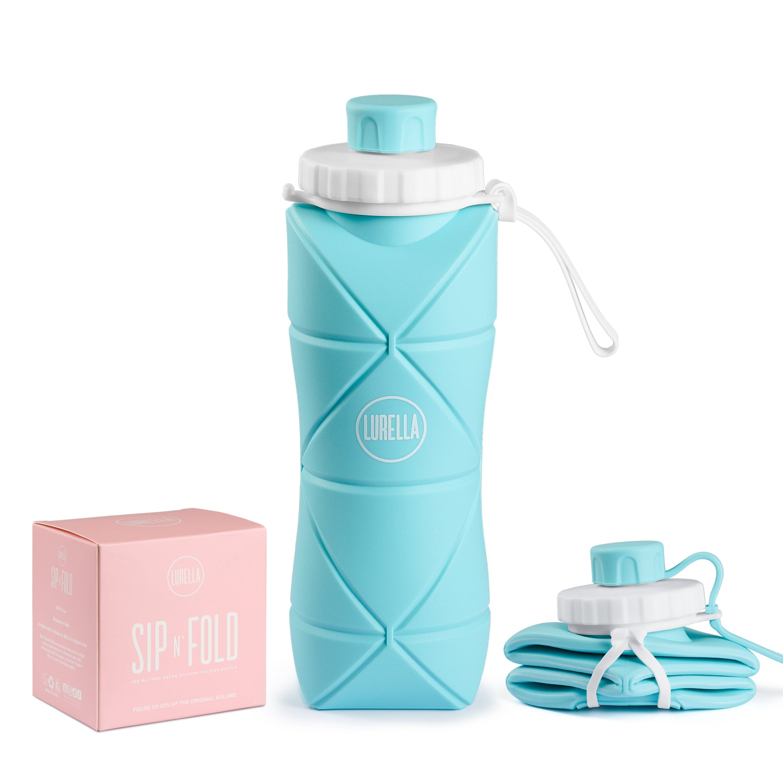 Sip N Fold Reusable Collapsible Silicone Cup - Portable Travel Mug for Camping, Hiking, and Outdoor Adventures