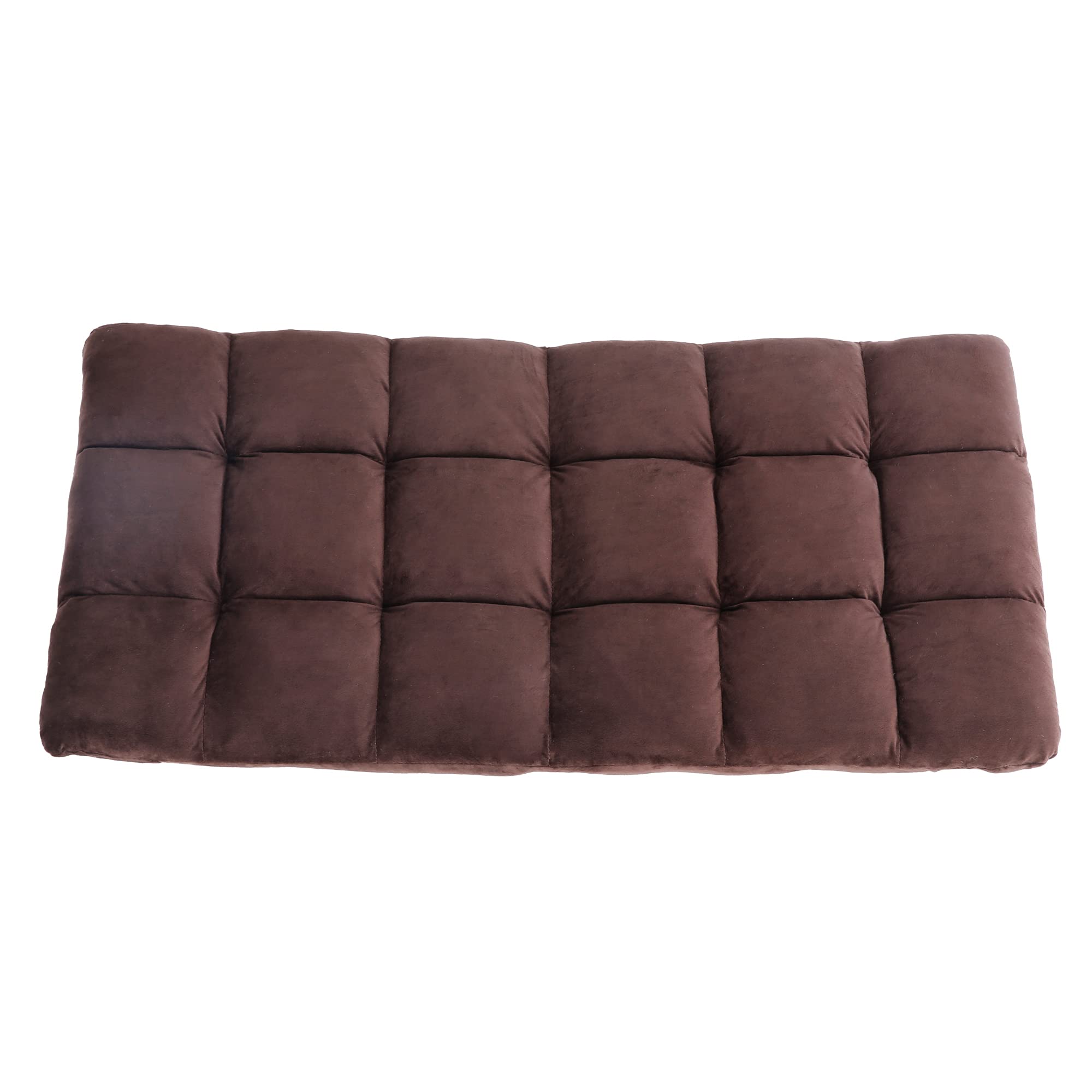 42-Position Adjustable Backrest Floor Sofa Chair - Upholstered Lounge Chair for Meditation, Reading & Gaming - Foldable Lazy Chair for Living Room, Bedroom & Home Theater (Brown) - Perfect for Relaxation, Yoga & Movie Nights