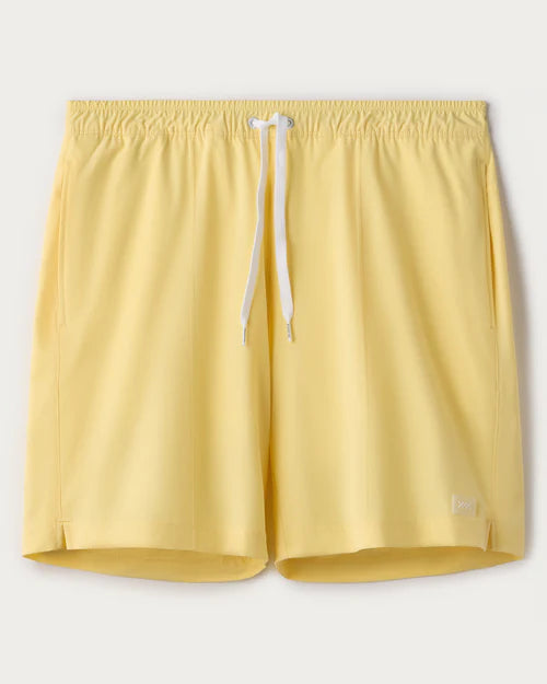 Rhone Men's 7.5 Inch Quick-Dry Swim Trunks - Yellow Dawn | Comfortable Beach Shorts for Swimming, Surfing & Vacation | Perfect for Pool, Beach & Water Sports