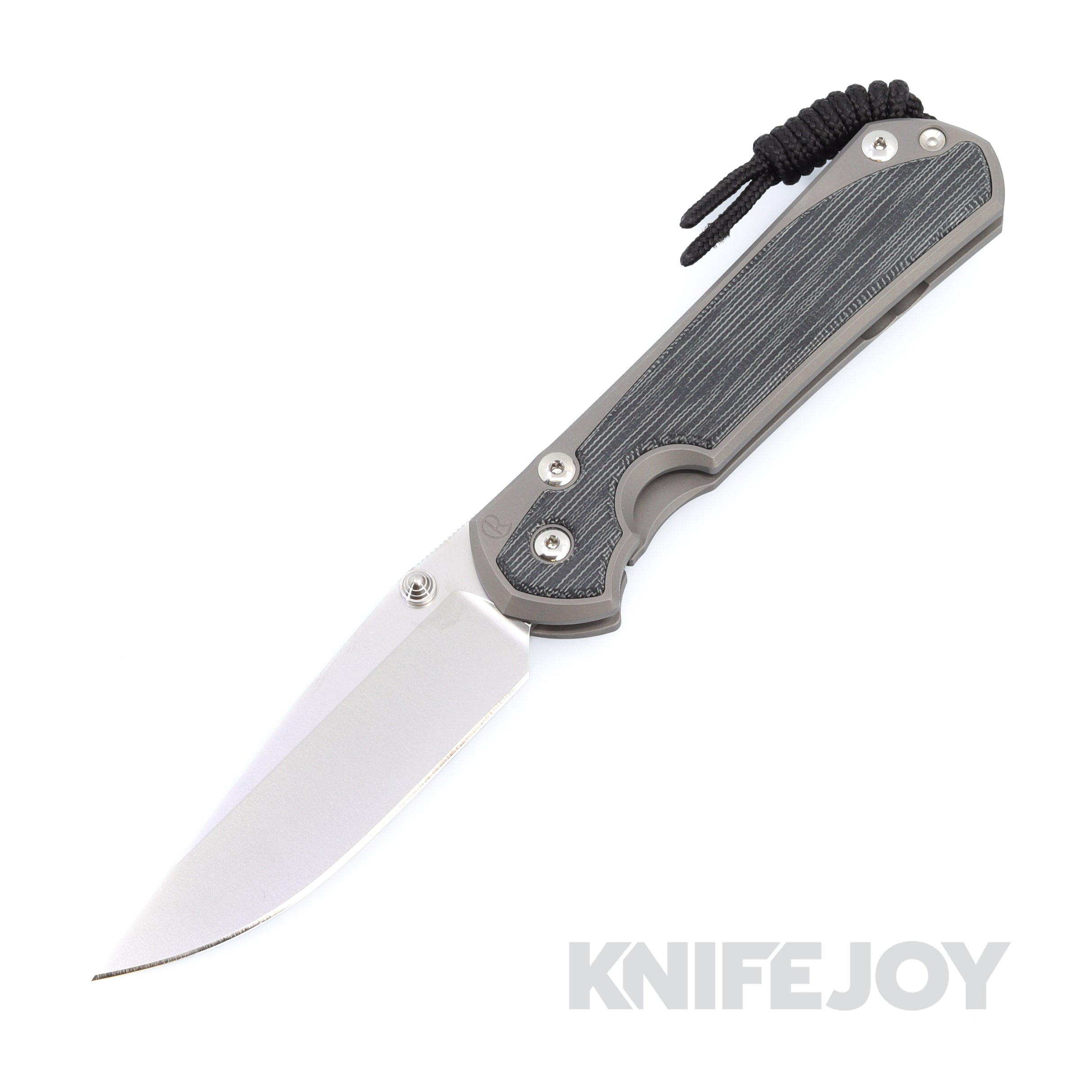 Chris Reeve Knives Large Sebenza 31 - Premium Drop Point Magnacut Blade with Black Canvas Micarta Inlay & Glass Blasted Titanium Handles | EDC, Outdoor Survival, Tactical & Collectible Knife for Men