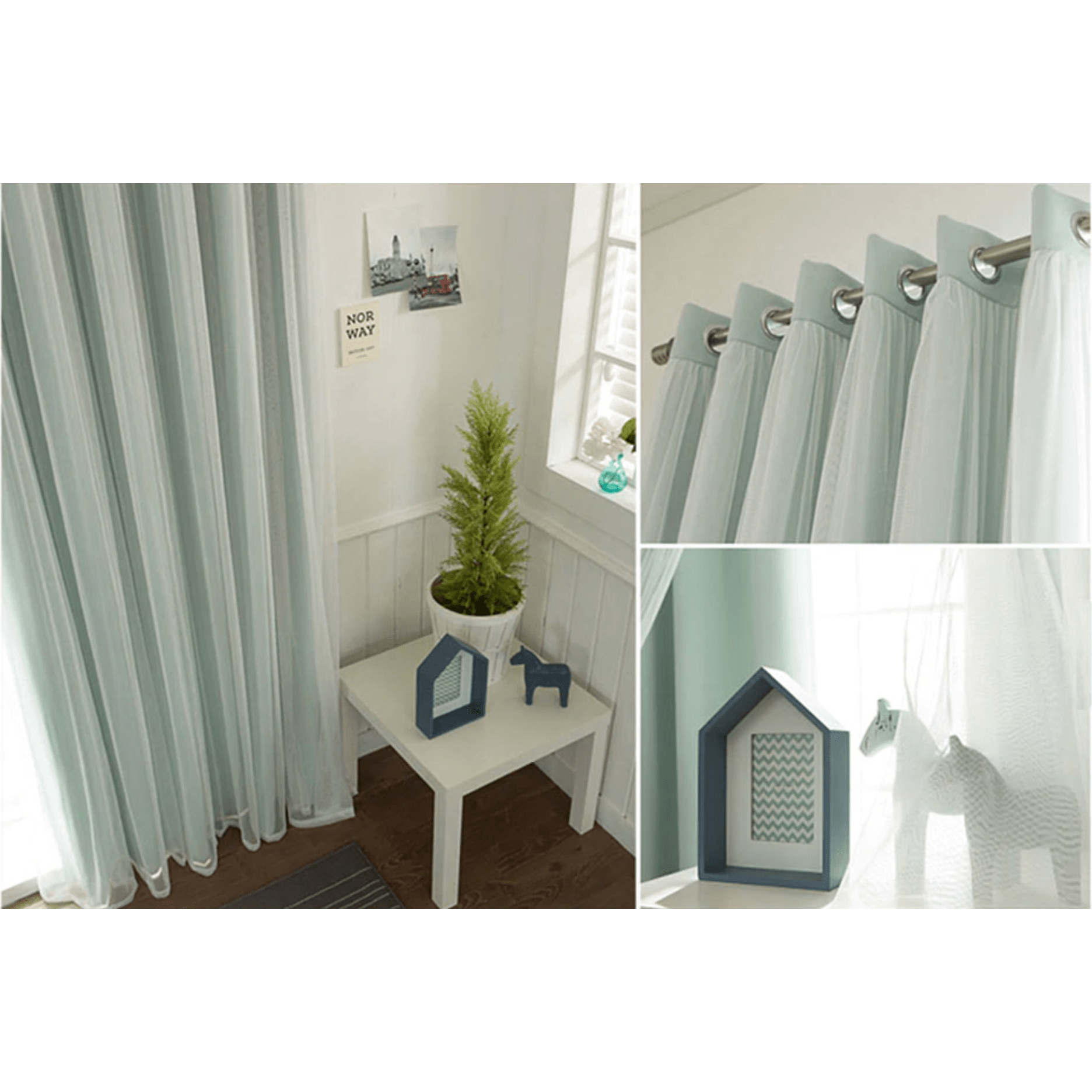 Luxury Veil Curtain - Soft Sheer Window Drapes in Pink, Beige, Blue & White | Elegant Home Decor for Living Room, Bedroom & Wedding Decorations