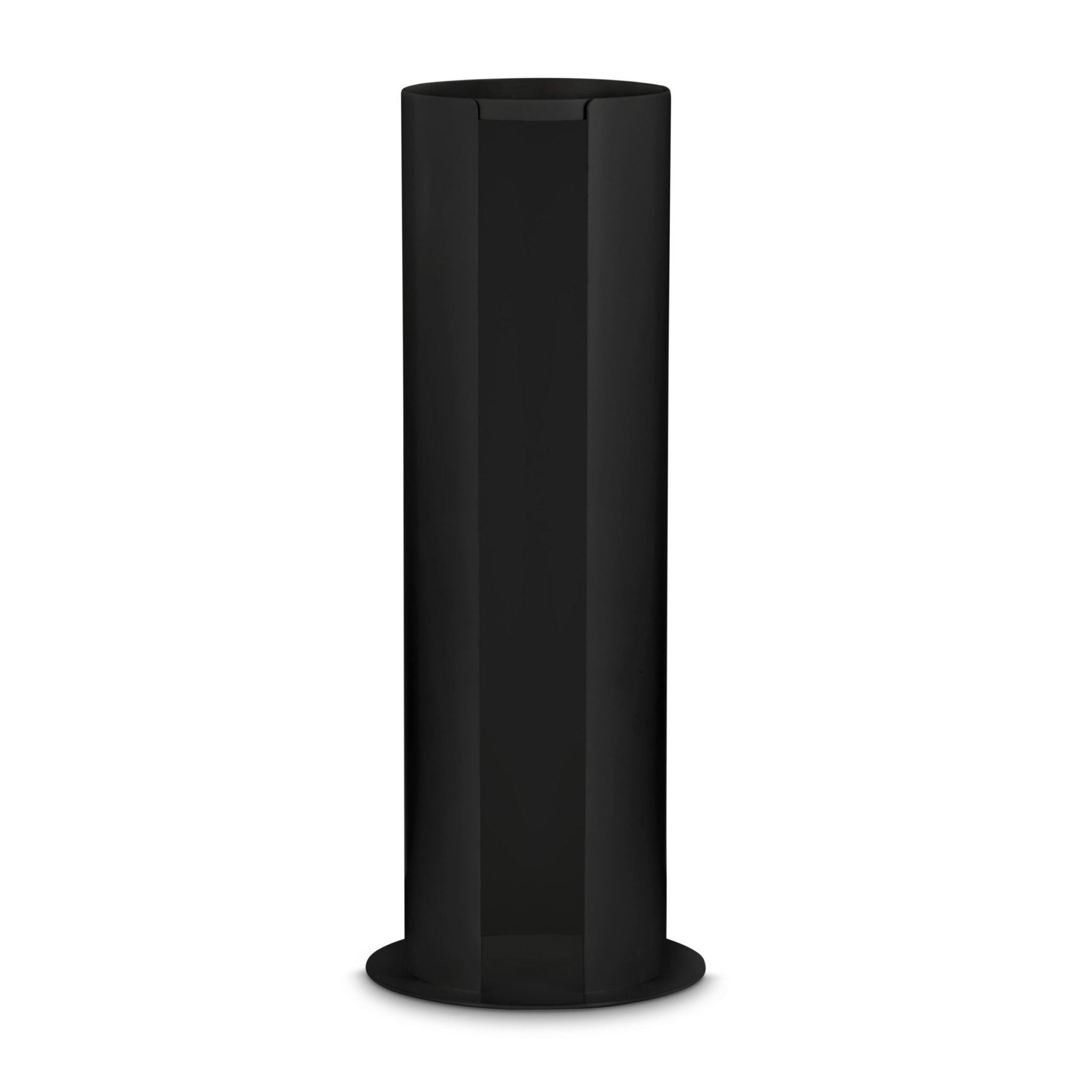 DESIGNSTUFF Toilet Paper Holder - Black Bathroom Organizer for Toilet Roll Storage | Perfect for Small Spaces, Apartments & Modern Bathrooms