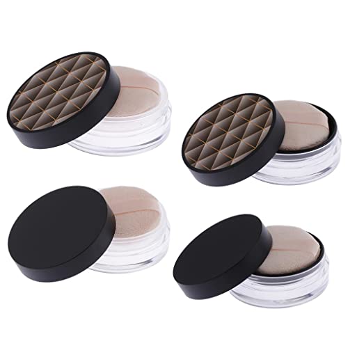 GAH Portable Loose Powder Container - Travel-Friendly Makeup Case for Women | Compact Cosmetic Organizer for On-the-Go Touch Ups | Perfect for Travel, Gym & Everyday Use