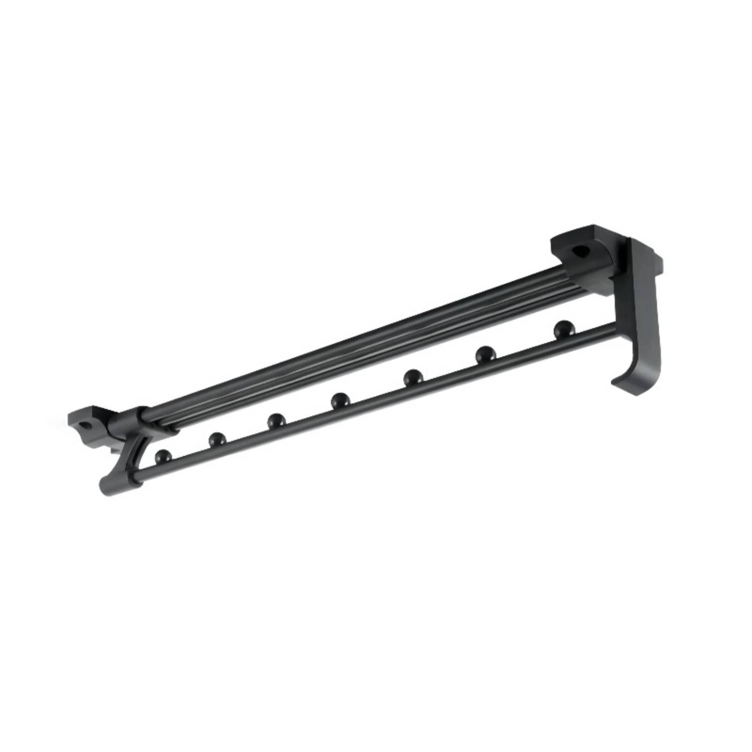 BGTLGIO Heavy Duty Extendable Pull Out Closet Rod - Adjustable Sliding Wardrobe Organizer with 15.75