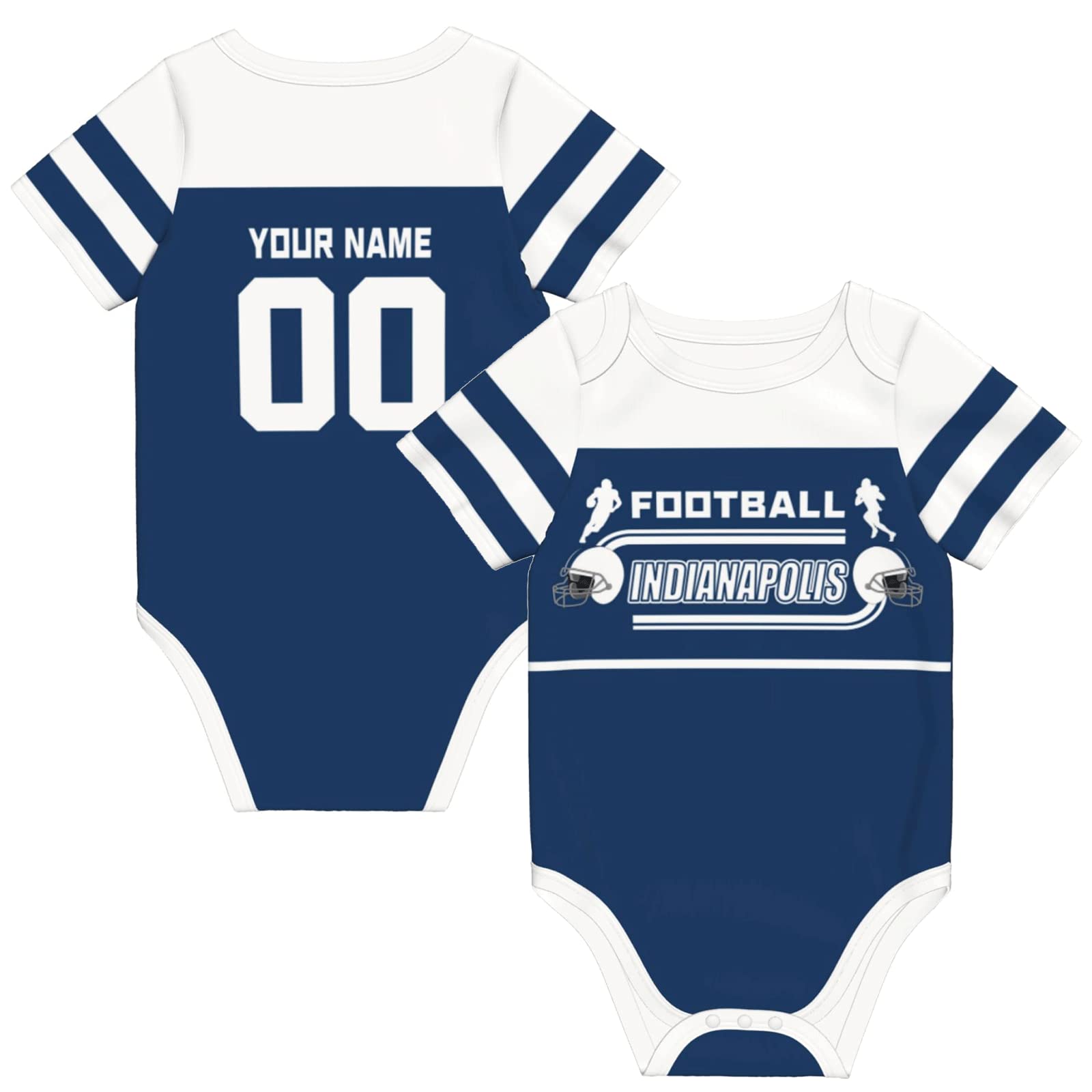 Custom Personalized Baby Onesie & Suit with Name & Number - Buffalo Sports-Themed Baby Clothes Set | Unique Newborn Gift for Football Fans, Baby Showers & Sports Enthusiasts