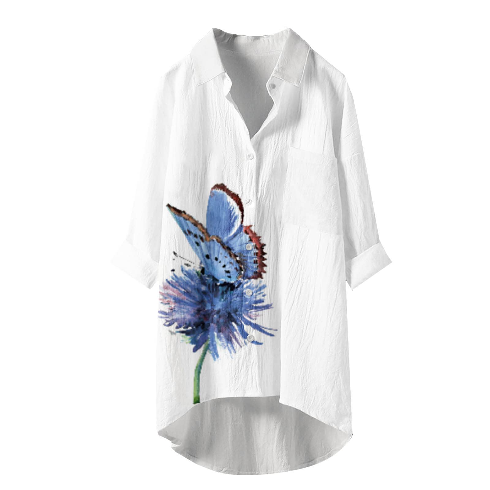 Women's V-Neck Long Sleeve Tunic Top - Summer Casual & Dressy Blouse for Women | Trendy Fashion Tee Shirt for Work, Date Night & Everyday Wear