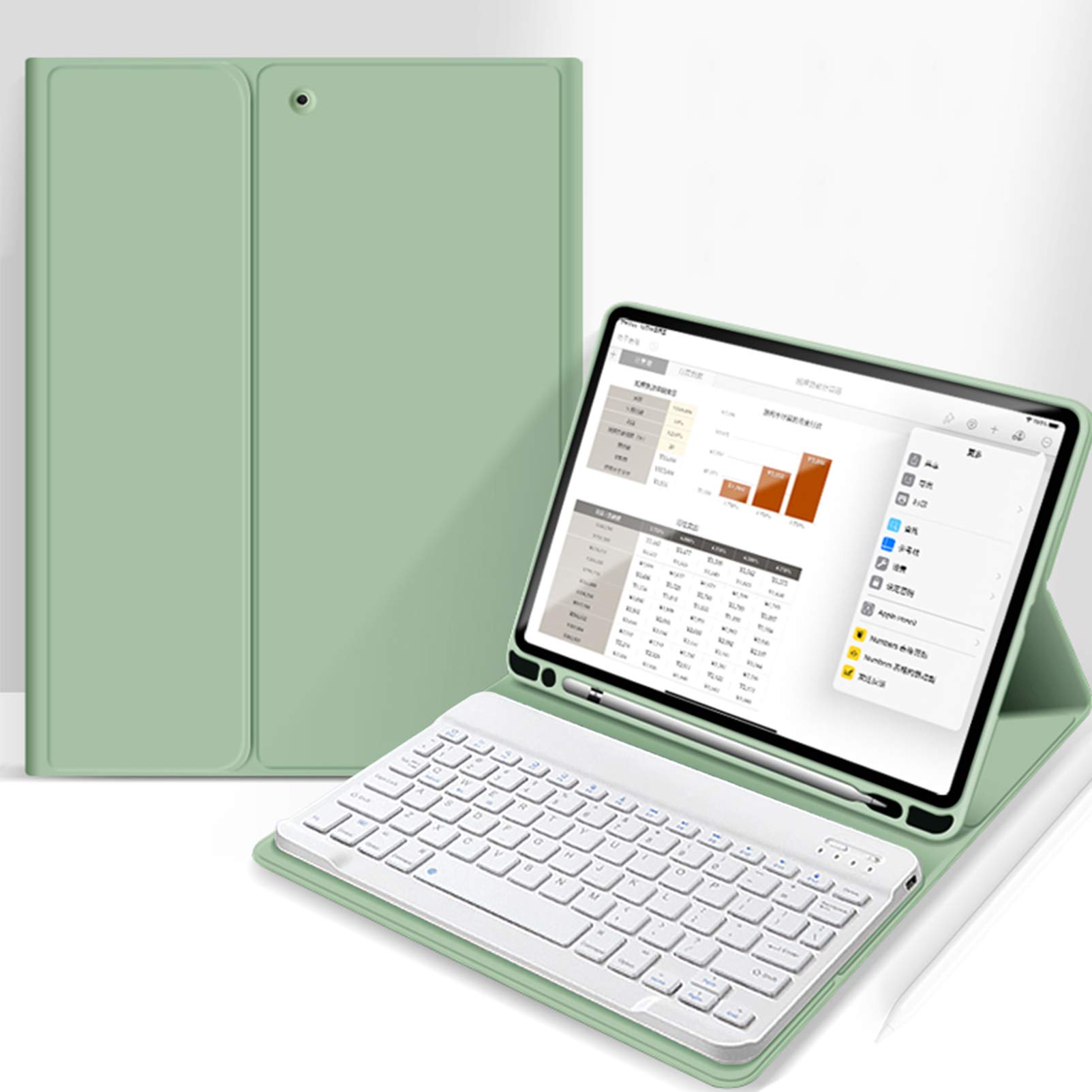 Premium Detachable Bluetooth Keyboard Case for iPad 9th/8th/7th Gen 10.2