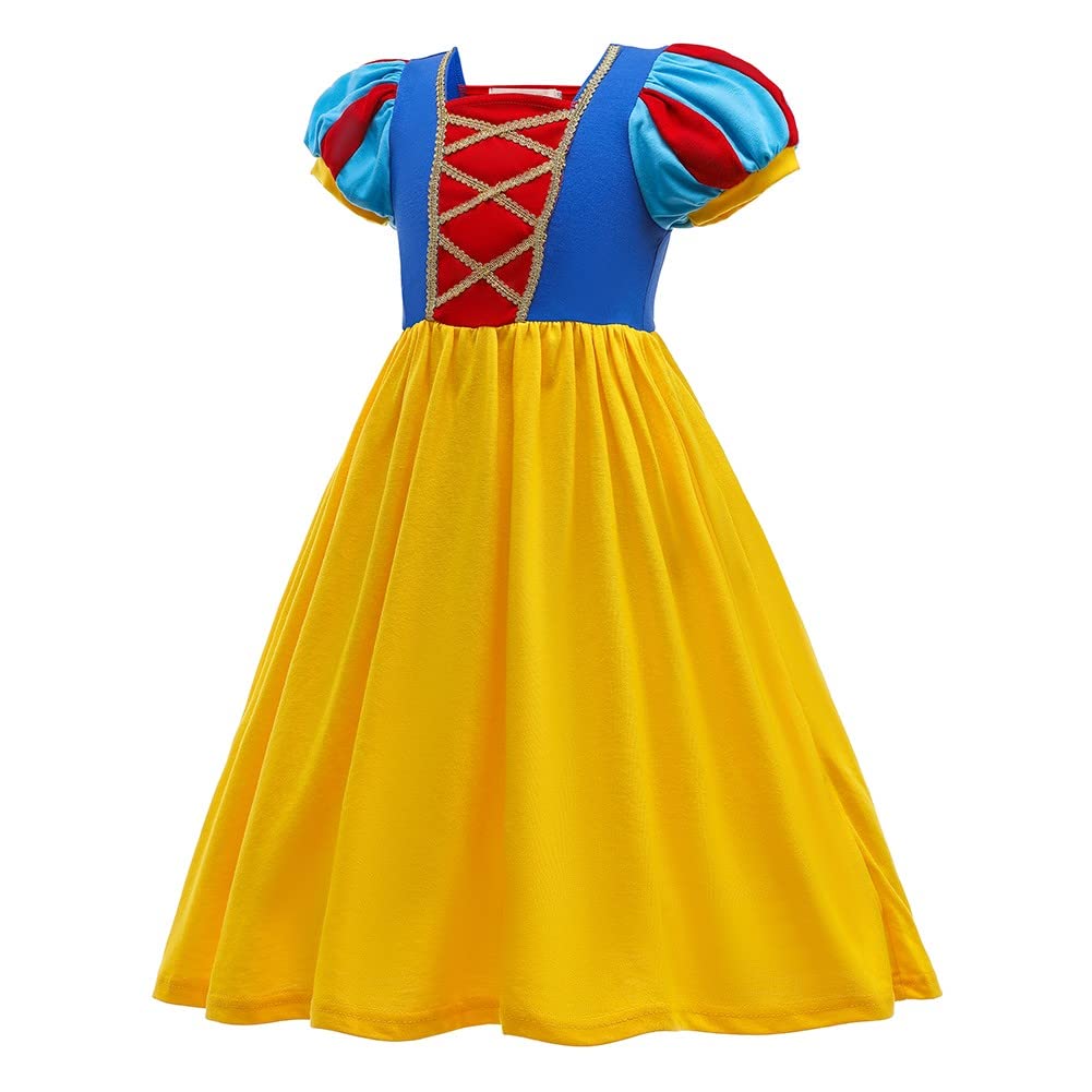 **Cotton Princess Dress for Girls - Halloween Costume, Carnival, Christmas, Birthday, Pageant Party Outfit | Elegant Fancy Cosplay Dress for Kids**    **Perfect for:** Halloween Trick-or-Treating, Birthday Parties, Christmas Celebrations, School Pageants, Dress-Up Play & Themed Events