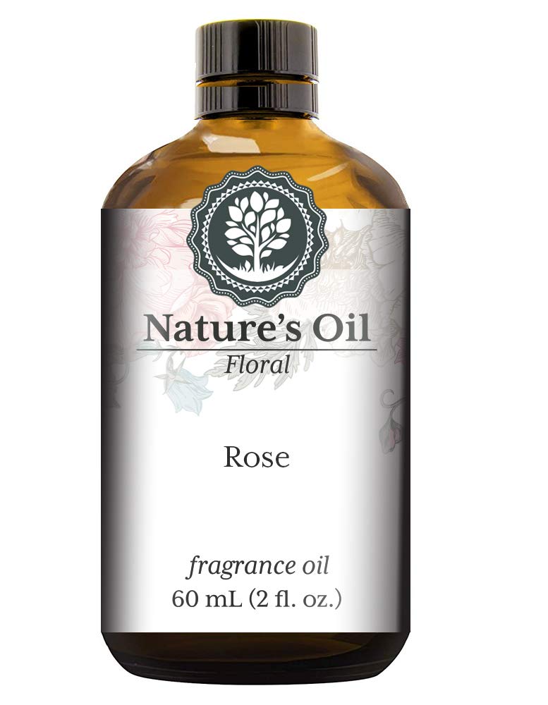 Premium Rose Fragrance Oil (60ml) - Essential Oil for Diffusers, Soap Making, Candles, Lotions | Home & Linen Scent, Bath Bombs, Slime | Perfect for Aromatherapy, DIY Crafts & Relaxation