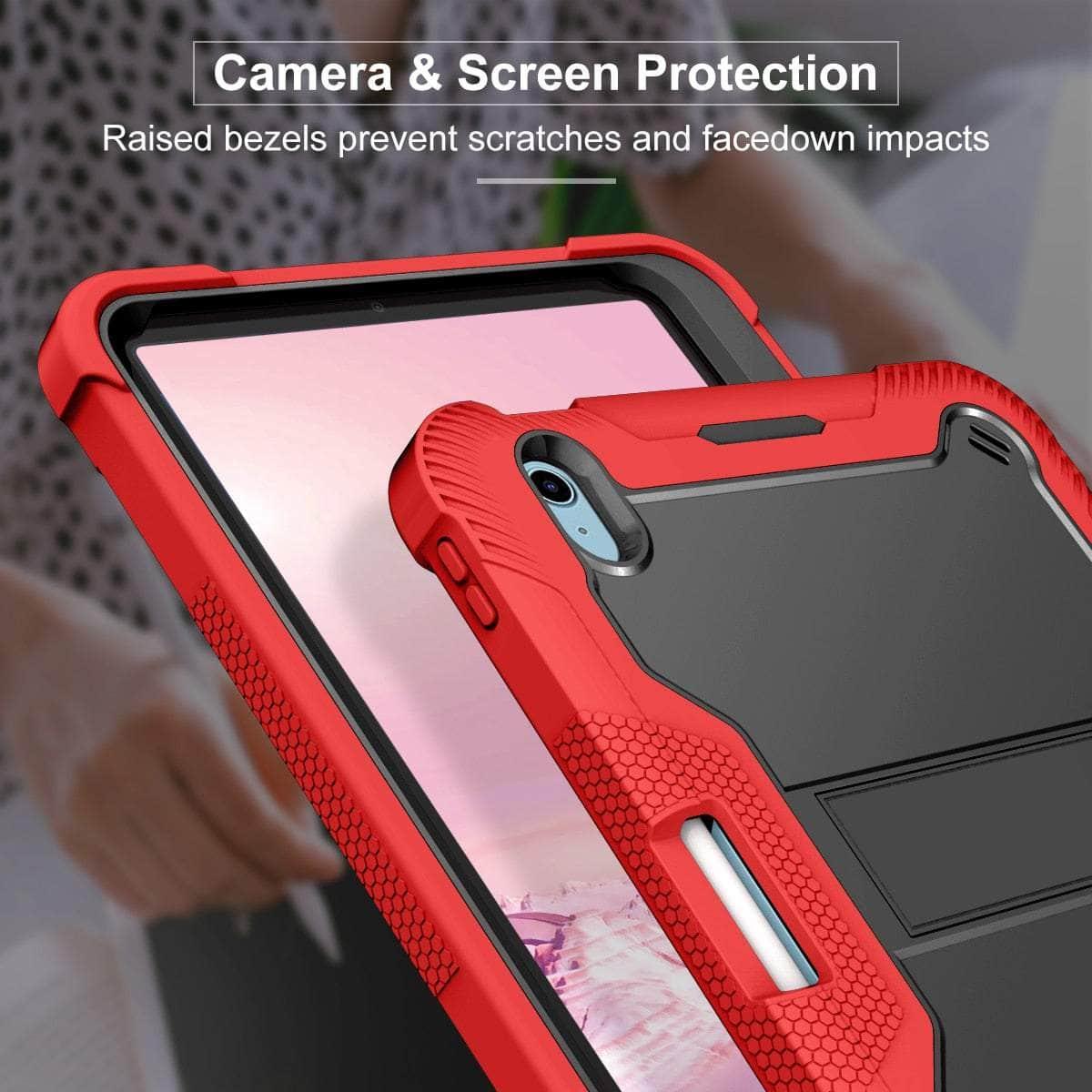 3 Layers Full Body Protective Case for iPad 10 (2022) - Shockproof, Scratch Resistant Cover with Screen Protector for Home, Office & Travel Use