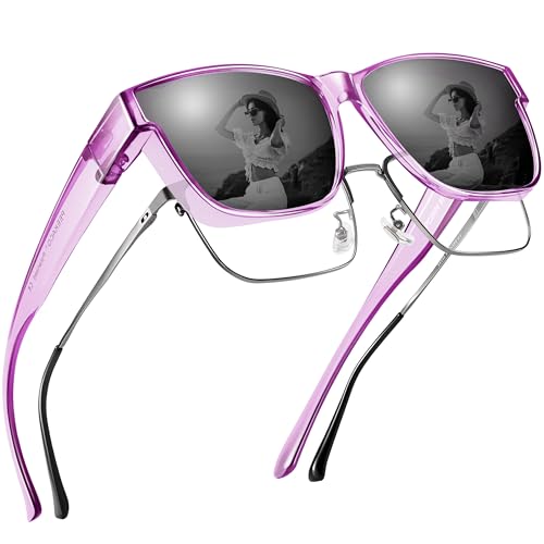 A06 Transparent Purple Frame/Grey Lens