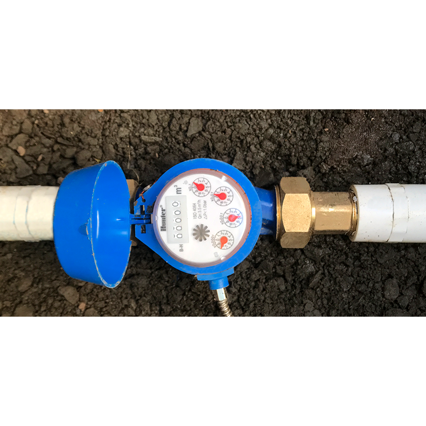Hunter Industries HC100FLOW 1-Inch Thread Flow Meter - Accurate Water Flow Measurement for Irrigation, Pools & Industrial Use