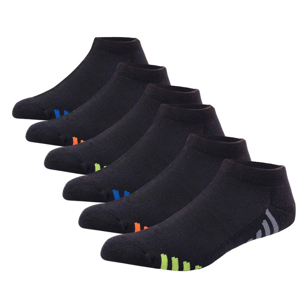 Men's Low Cut Athletic Socks 6-Pack - Cushioned Running & Sports Ankle Socks for Men (Size 10-13) - Perfect for Jogging, Gym Workouts & Daily Comfort