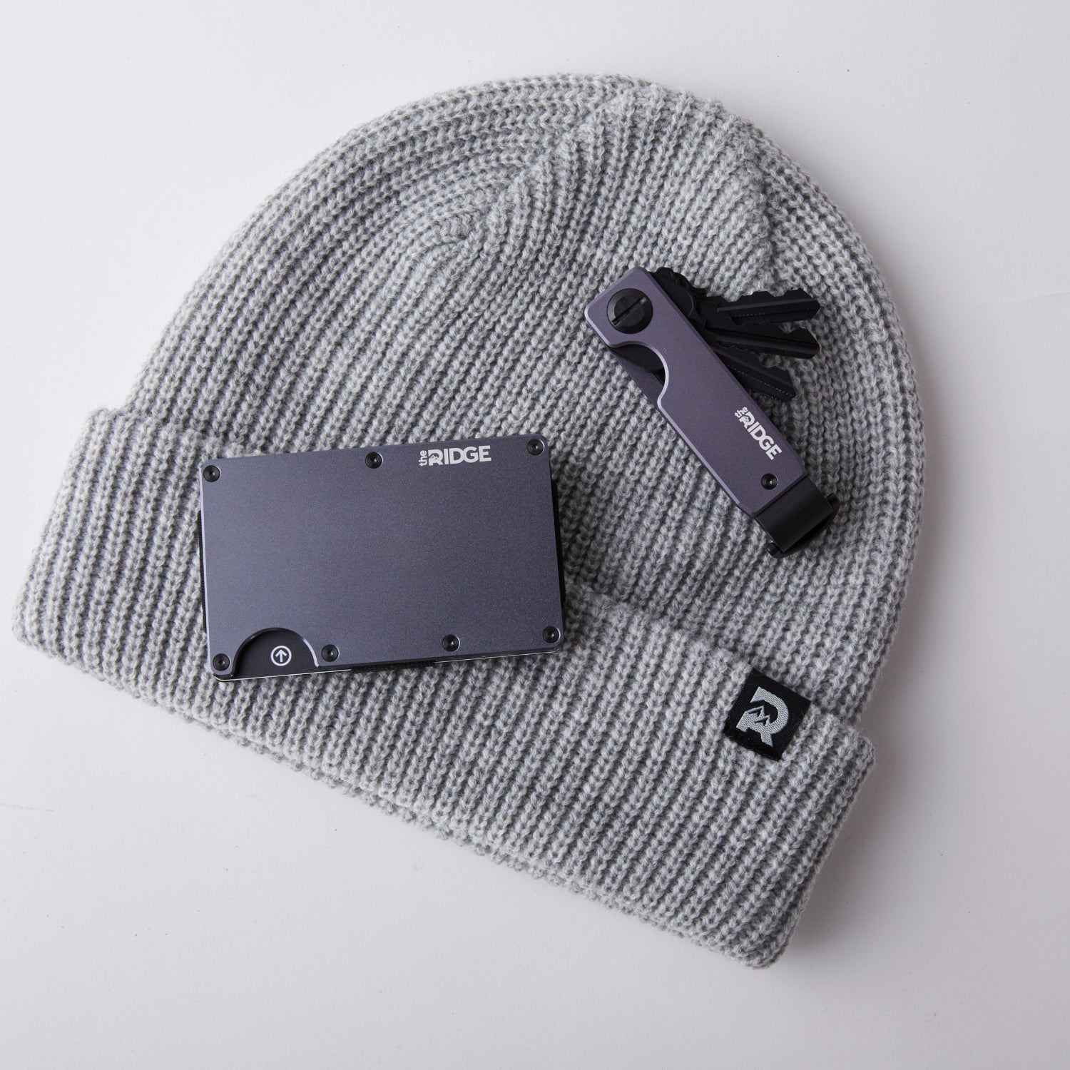Ridge Classic Cuffed Beanie - Gunmetal Gray Winter Hat for Men & Women | Warm Knit Skull Cap for Outdoor Activities, Hiking, and Cold Weather Fashion