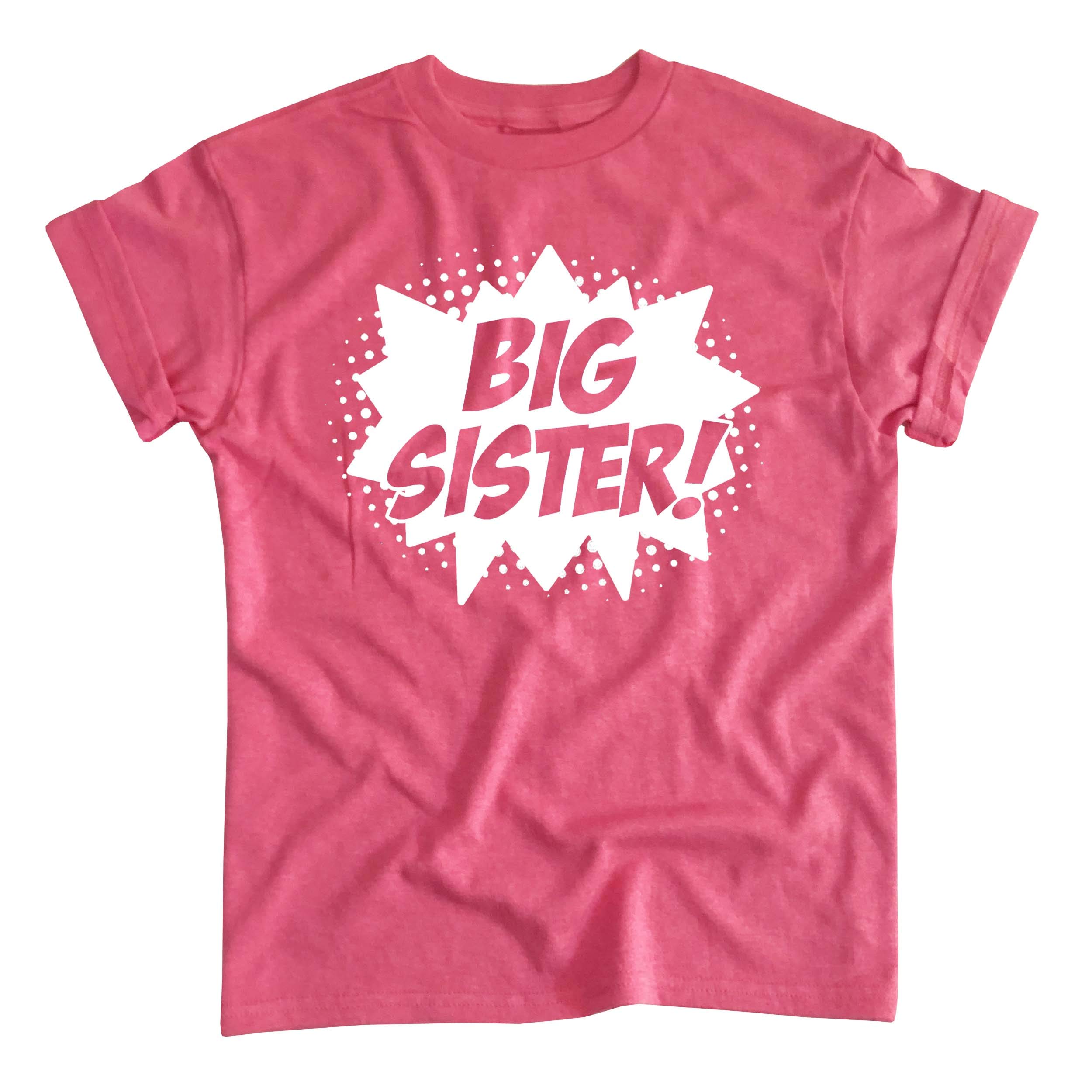Superhero Big Sister Pregnancy Announcement T-Shirt - Happy Family Clothing for Siblings & Moms | Perfect for Gender Reveals & Baby Showers