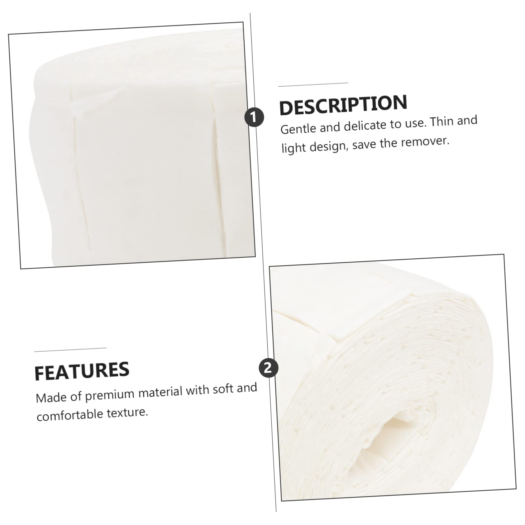 Premium 500pcs Minkissy Dust-Free Nail Pads Roll | Gentle Nail Polish & Gel Remover Wipes | Lint-Free Nail Cleaning Pads for Salon & Home Manicure | Perfect for Nail Prep, Polish Removal & Cuticle Care