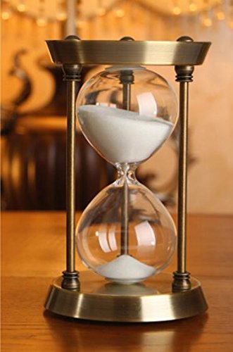 30 Minute Metal Sand Timer - Vintage Hourglass Clock for Kitchen, Classroom & Office Decor - Perfect Christmas Gift & Promotional Item