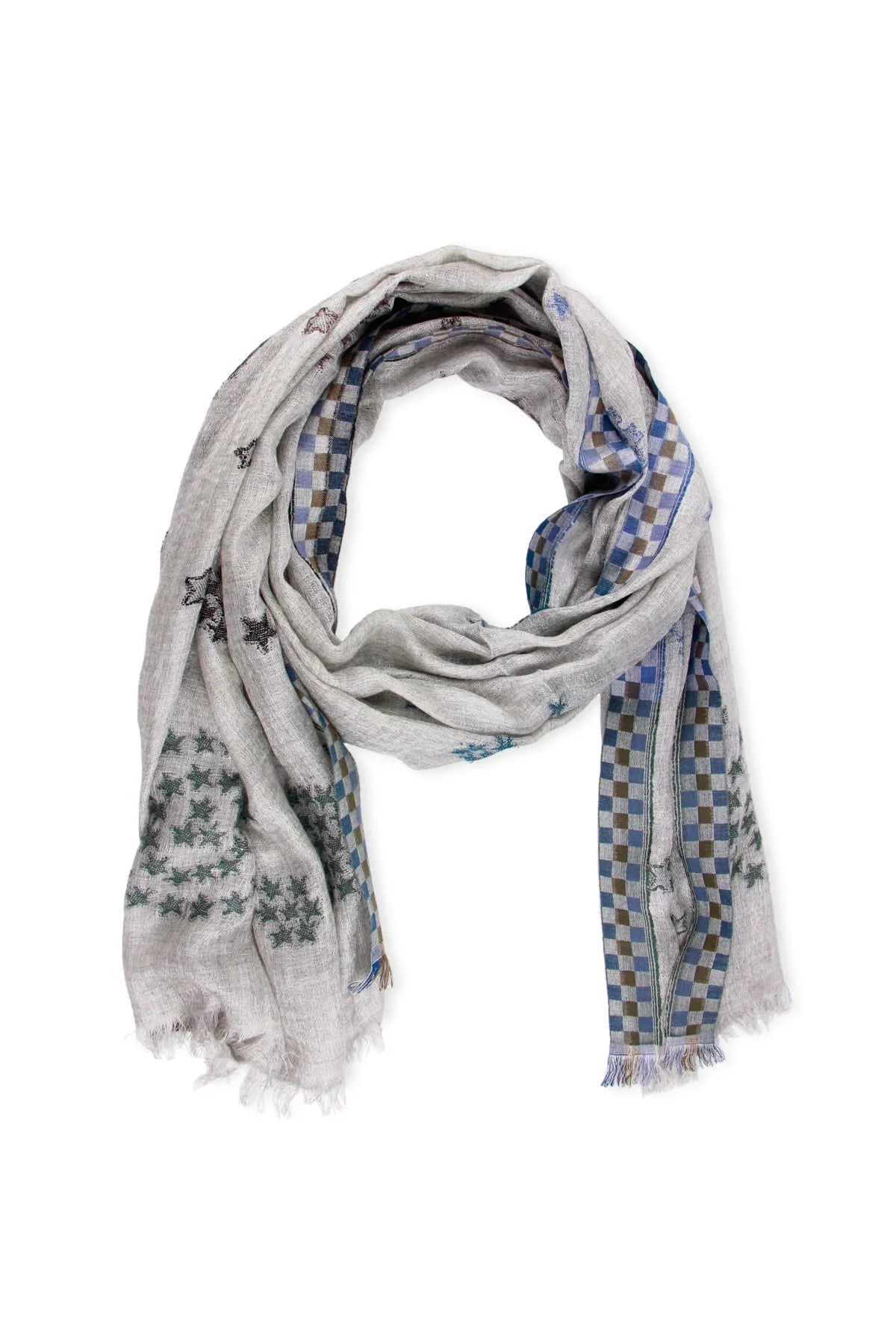 Star Constellation Grey Scarf - Soft Winter Wrap for Women & Men | Perfect for Stargazing, Outdoor Adventures & Cold Weather Fashion