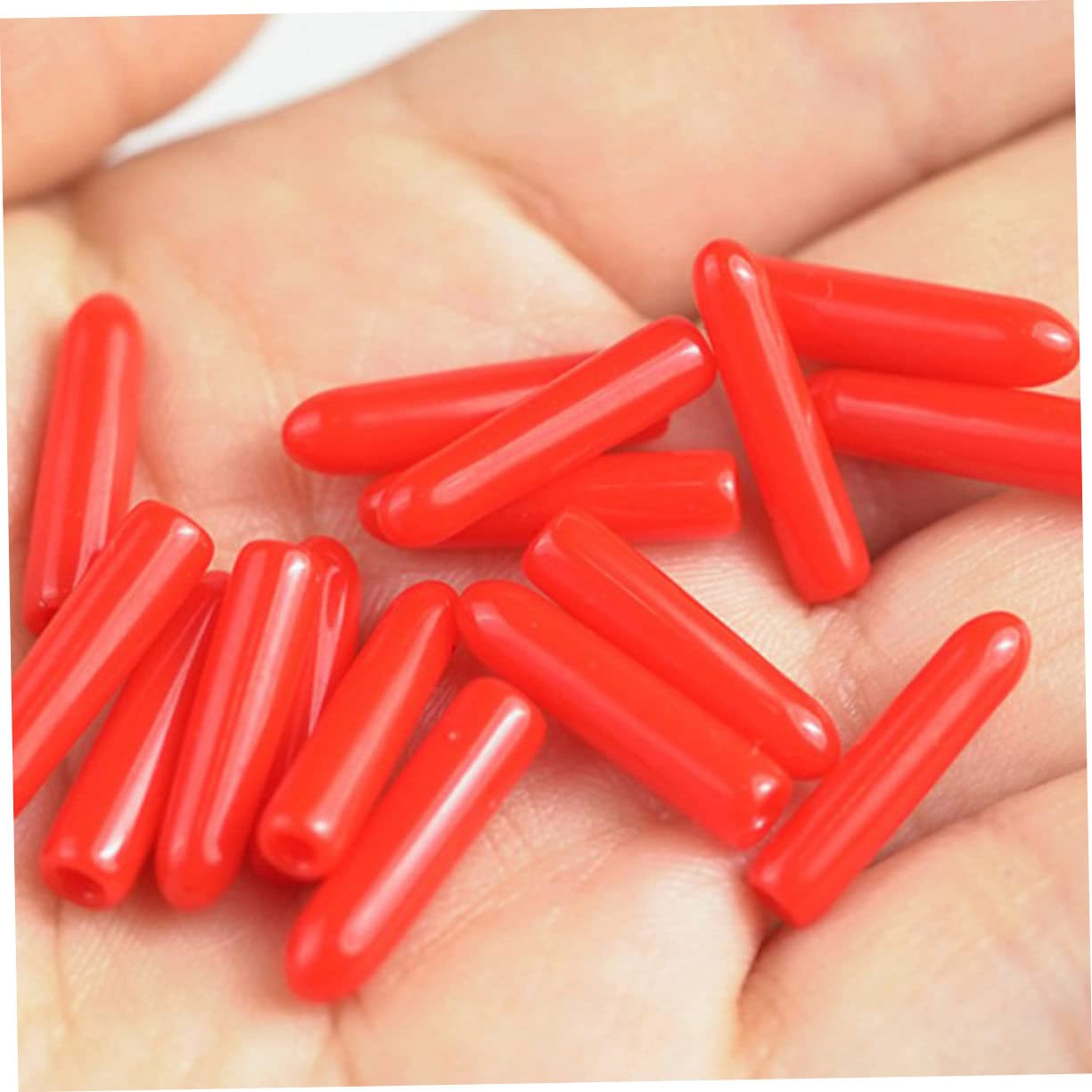200 Pcs Red Tweezer Tip Protectors - Disposable Grafting Tweezers Caps & Eyelash Extension Covers - Perfect for Lash Clusters, Eyelash Extensions, and Beauty Salon Use