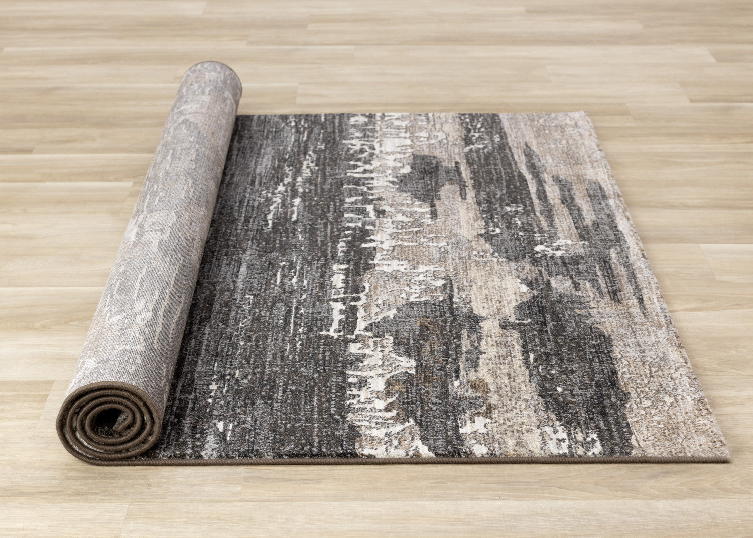 Allure Modern Dark Area Rug - Black & Brown 8' x 11' - Perfect for Living Room, Bedroom & Office Decor