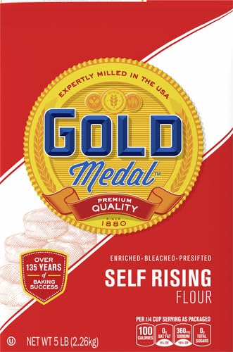 Gold Medal Premium Self-Rising Flour for Baking - 5 lb Bag | Perfect for Biscuits, Pancakes & Southern Recipes
