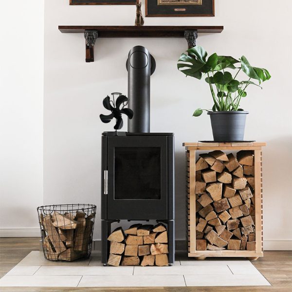 5 Blade Stove Fan VDST615S - Efficient Heat Circulation for Wood Burning Stoves, Fireplaces & Home Heating - Eco-Friendly & Quiet Operation for Cozy Indoor Comfort
