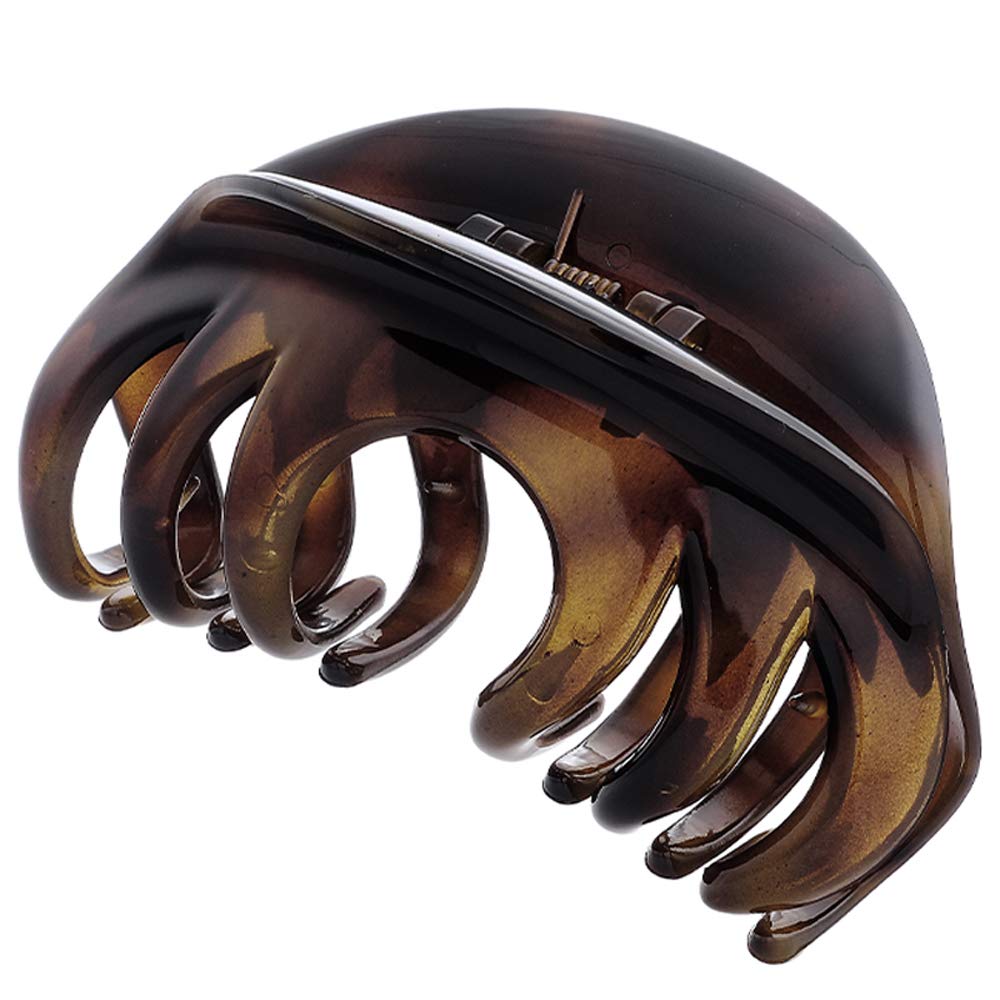 Large Hair Claw Clips for Women - 2 Pack Jumbo Non-Slip Hair Clips for Thick, Thin & Long Hair - Strong Hold Ponytail Holder & Hair Grip Barrette Accessories - Perfect for Workouts, Office & Everyday Styling