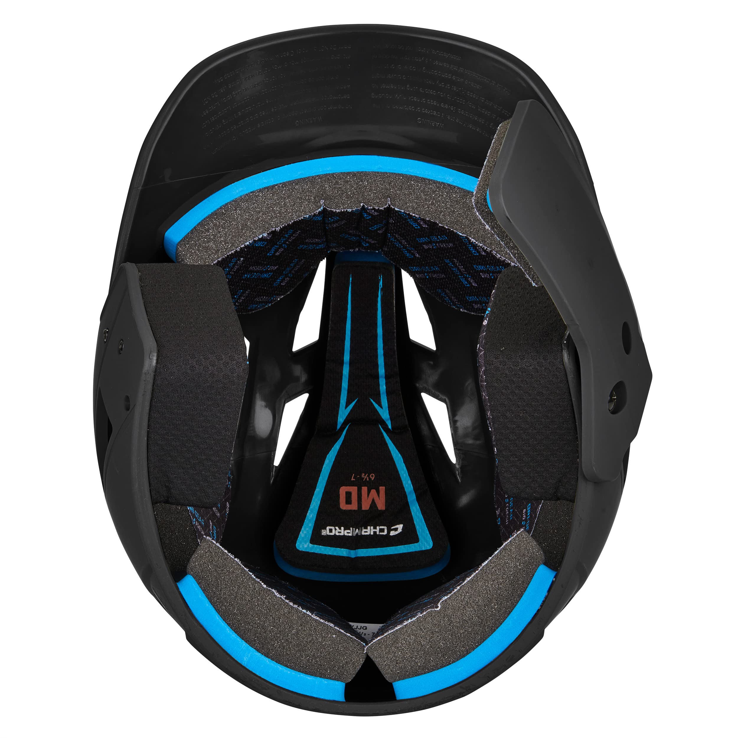 CHAMPRO HX Gamer Plus Baseball Batting Helmet with Reversible Jaw Guard - Youth & Adult Protective Gear for Baseball, Softball, and Training