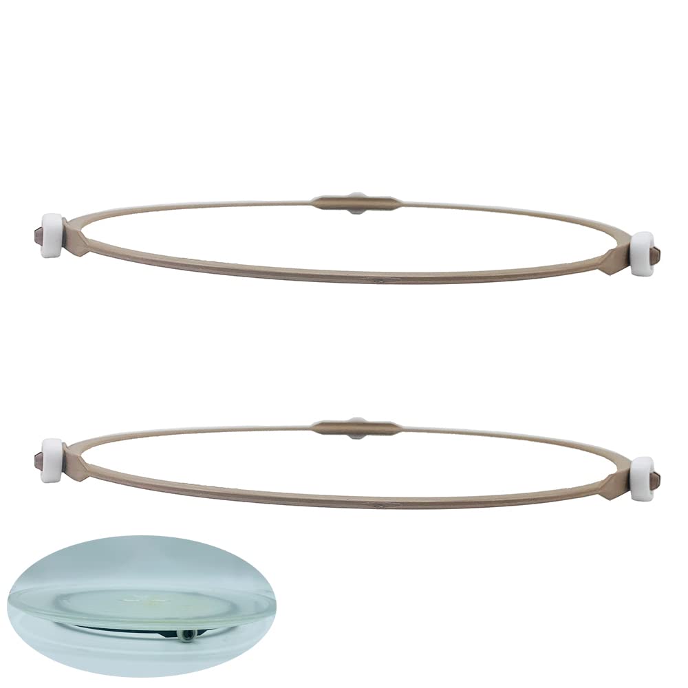 2-Pack Microwave Turntable Ring - 8.6 Inch (221mm) Glass Turntable Plate Roller Support Wheel Replacement - Compatible with 11.8in Microwave Turntables - Perfect for Microwave Repair and Maintenance