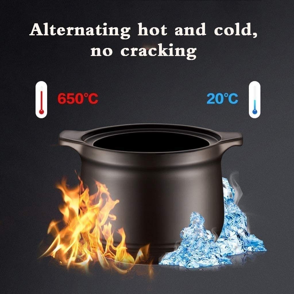 Premium Ceramic Crock Pot - 6QT Slow Cooker, Stew & Soup Pot for Casserole, Hot Pot & Kitchen Cooking - Durable Ceramic Cookware for Soups, Stews & One-Pot Meals (Ideal for Family Dinners & Meal Prep)