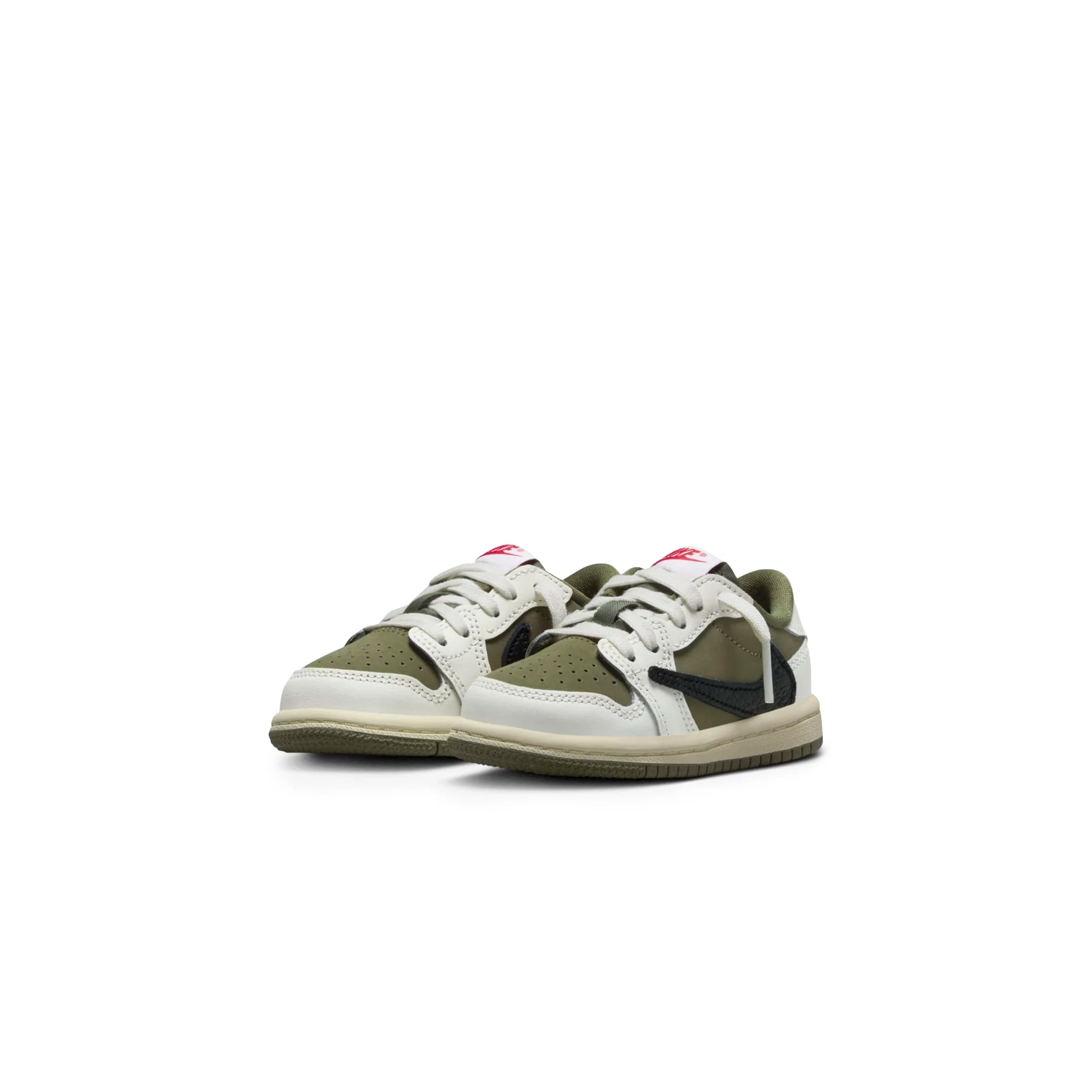 Travis Scott x Air Jordan 1 Low OG Medium Olive (TD) - Kids Sneakers for Casual Wear & Street Style Fashion