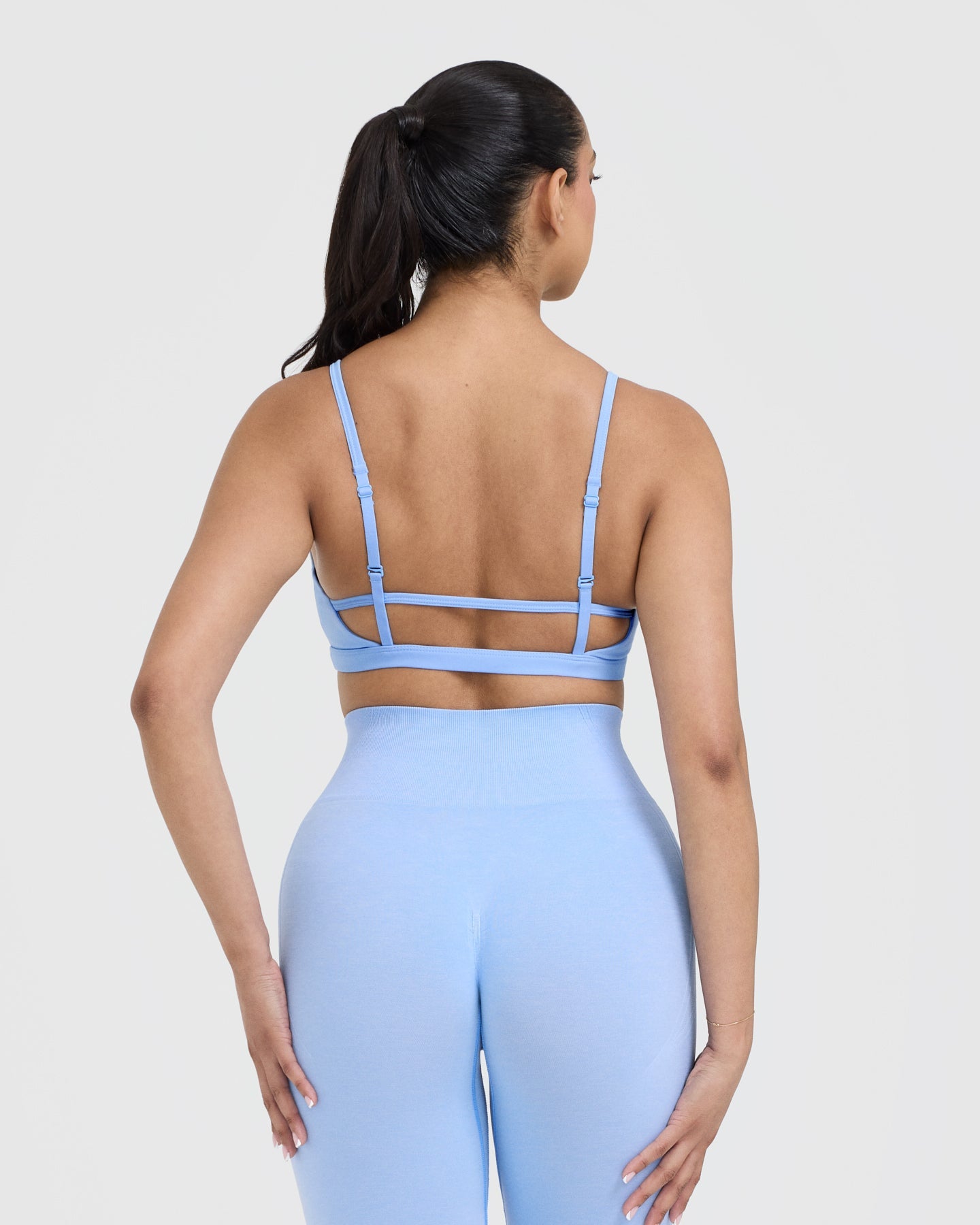 Timeless Strappy Bralette in Powdered Blue | Comfortable Wireless Bra for Everyday Wear | Perfect for Yoga, Lounge & Layering