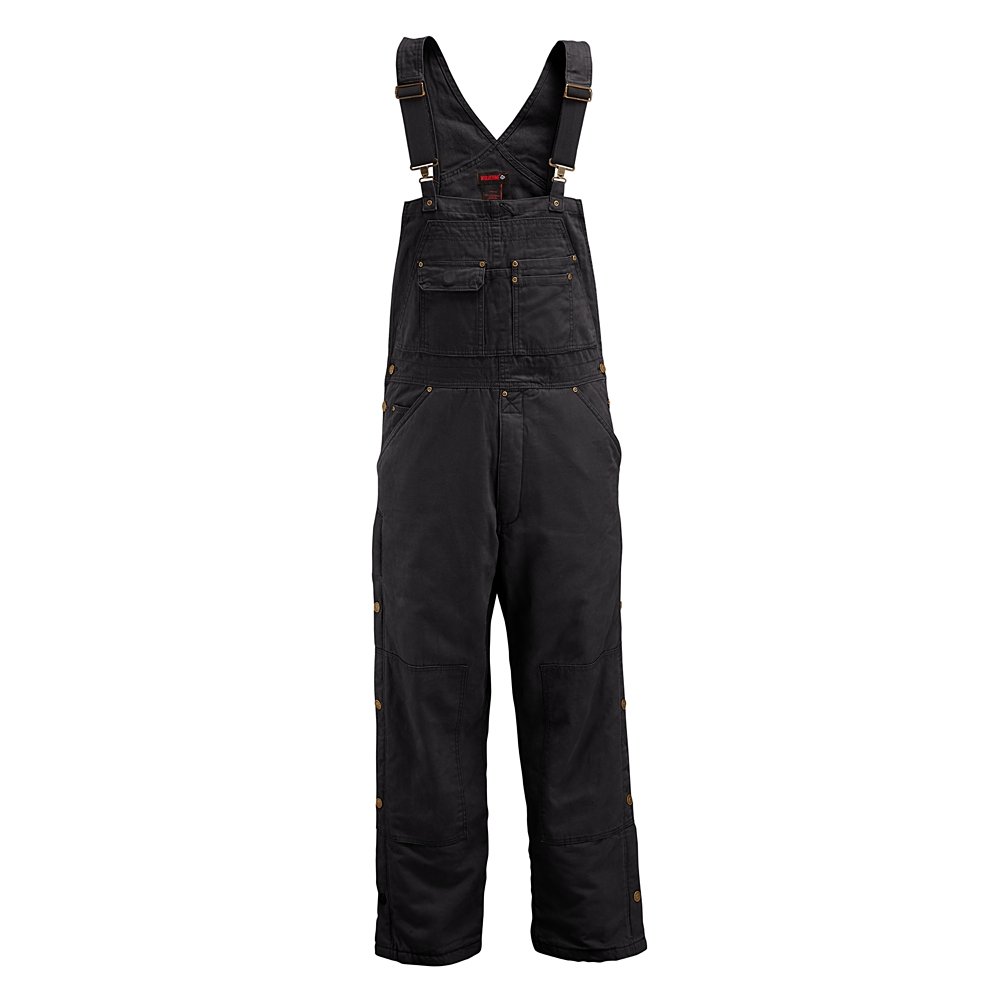 WOLVERINE Men's Caldwell Heavy-Duty Cotton Duck Insulated Bib Overalls - Warm Workwear for Construction, Farming & Outdoor Winter Activities