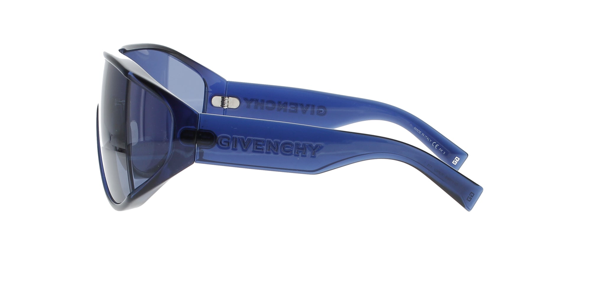 Givenchy Blue Square Wrap Sunglasses for Women - UV Protection, Fashionable & Comfortable - Perfect for Beach, Driving, and Outdoor Activities