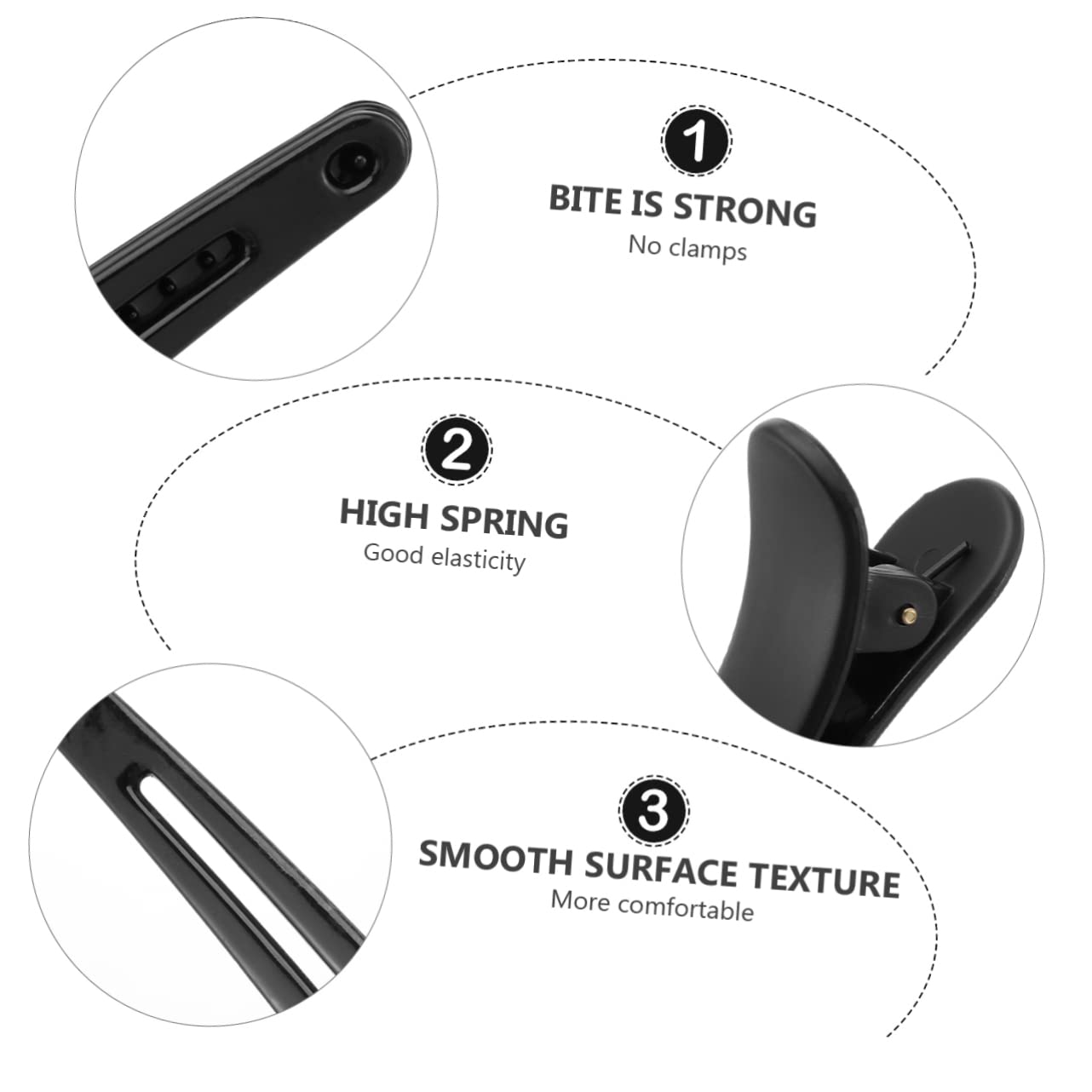 Minkissy 12-Piece Hair Clip Set - Shiny Finish Hair Clips for Women, Beauty Salon & Home Use - Perfect for Styling, Updos, and Everyday Hair Accessories
