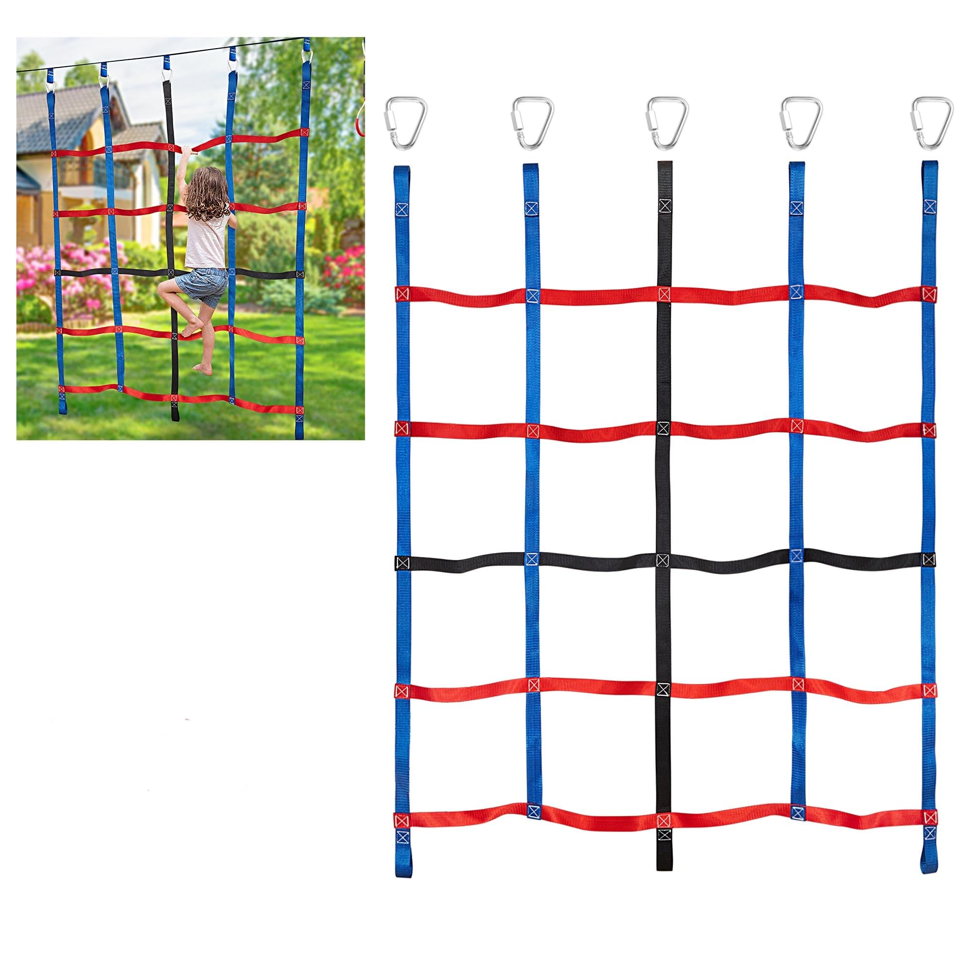 Kids Climbing Net for Outdoor Play - Durable Cargo Net for Jungle Gyms, Playground Obstacle Courses & Ninja Training | Perfect for Backyard, School Playgrounds & Adventure Parks
