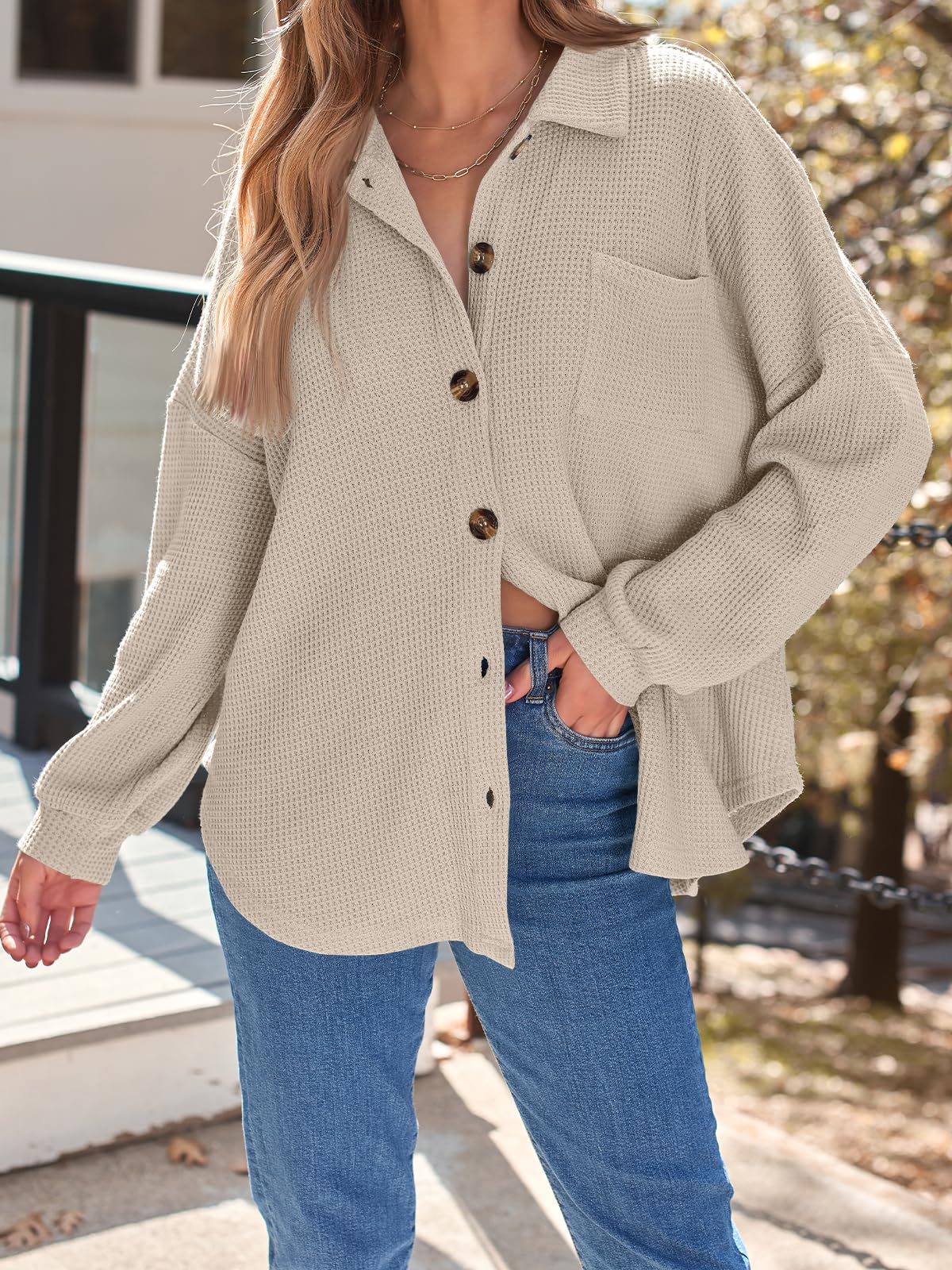 AUTOMET Women's Fall Clothes 2025 - Fashion Country Concert Outfits, Waffle Knit Shackets, Corduroy Jackets & Button Down Shirts | Casual Wear, Outdoor Activities, Music Festivals