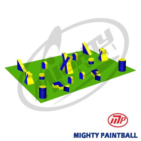 MP Paintball Bunker Package - 3 Man Xtreme Field (MP-XT-3MAN) | Tactical Paintball Obstacle Course for Outdoor Team Training & Competitive Games