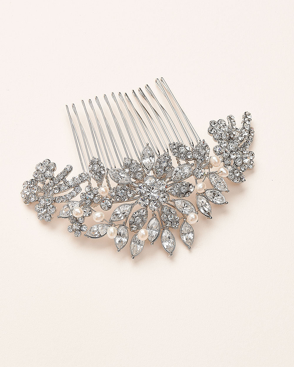 Alexa Pearl & Crystal Comb - Elegant Hair Accessory for Women, Bridal & Special Occasions | Perfect for Weddings, Prom & Formal Events