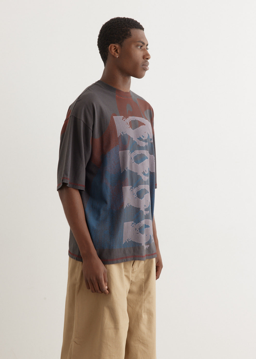 360 Oversized Short Sleeve T-Shirt for Men - Comfortable Cotton Casual Tee - Perfect for Streetwear, Loungewear & Summer Outfits