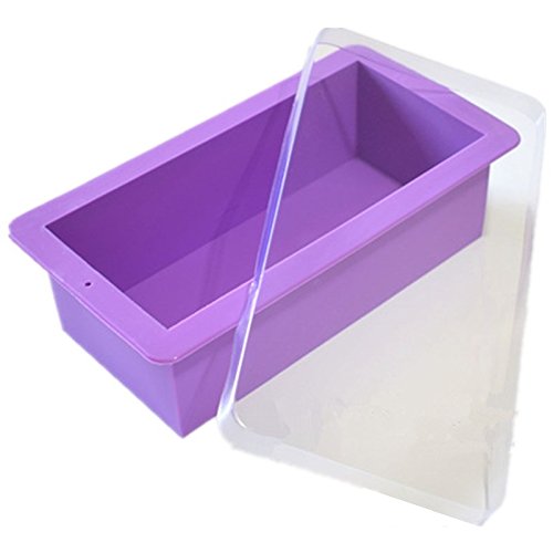 Allforhome Rectangle Silicone Baking Molds - Cake, Bread Loaf, Soap DIY Molds with Lid - Non-Stick, Reusable for Home Baking & Crafting (Perfect for Cakes, Artisan Bread, Handmade Soap Making)