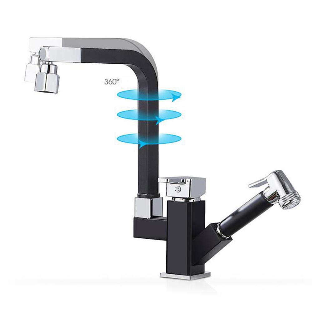 Best Pull-Out Sprayer Kitchen Faucet with Hot & Cold Water Mixer - 360° Rotating Sink Faucet for Modern Kitchens | Perfect for Cooking, Washing Dishes & Filling Pots